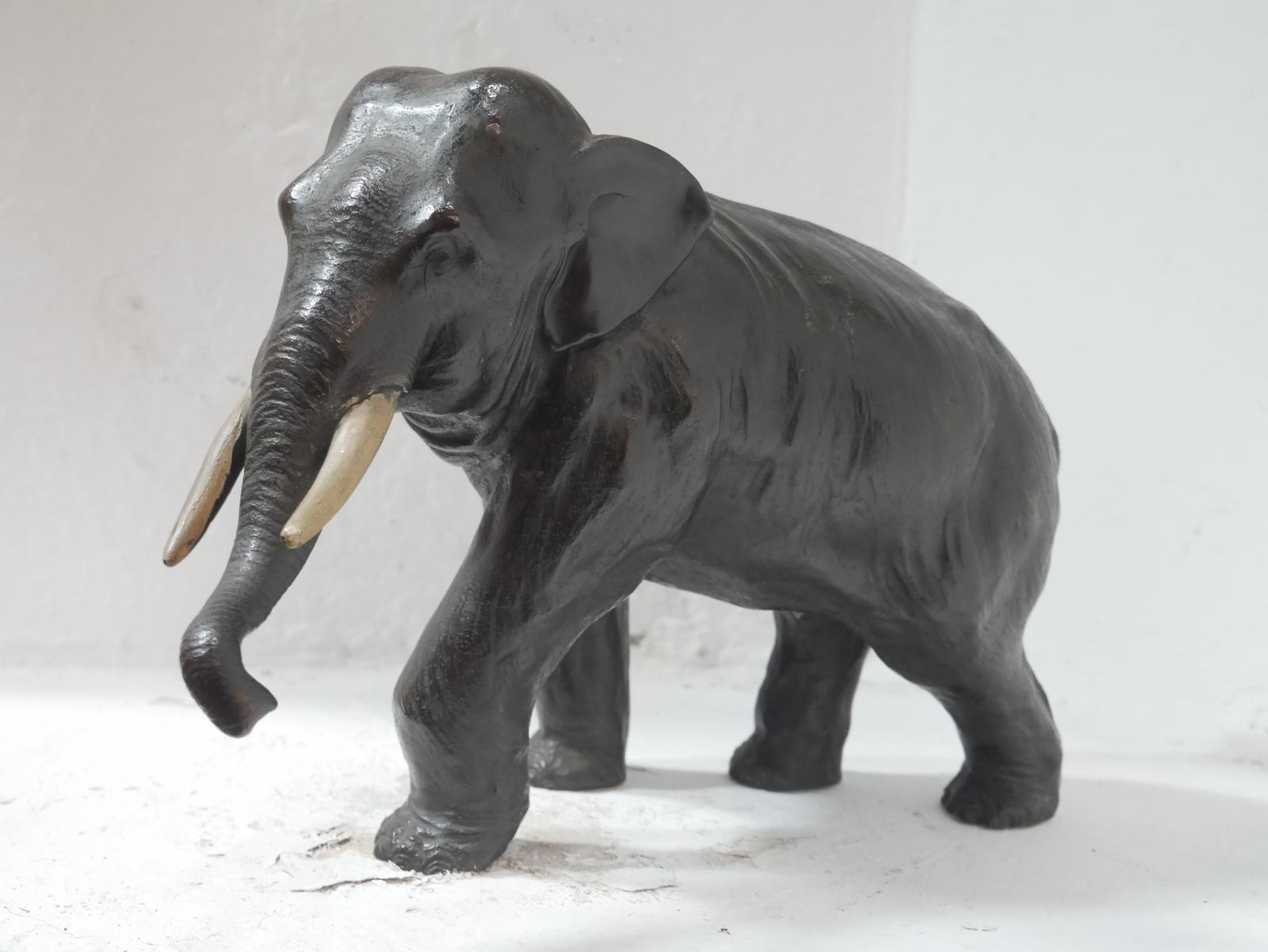Japanese Meiji Period Bronze Elephant 23cm (1 of 13)