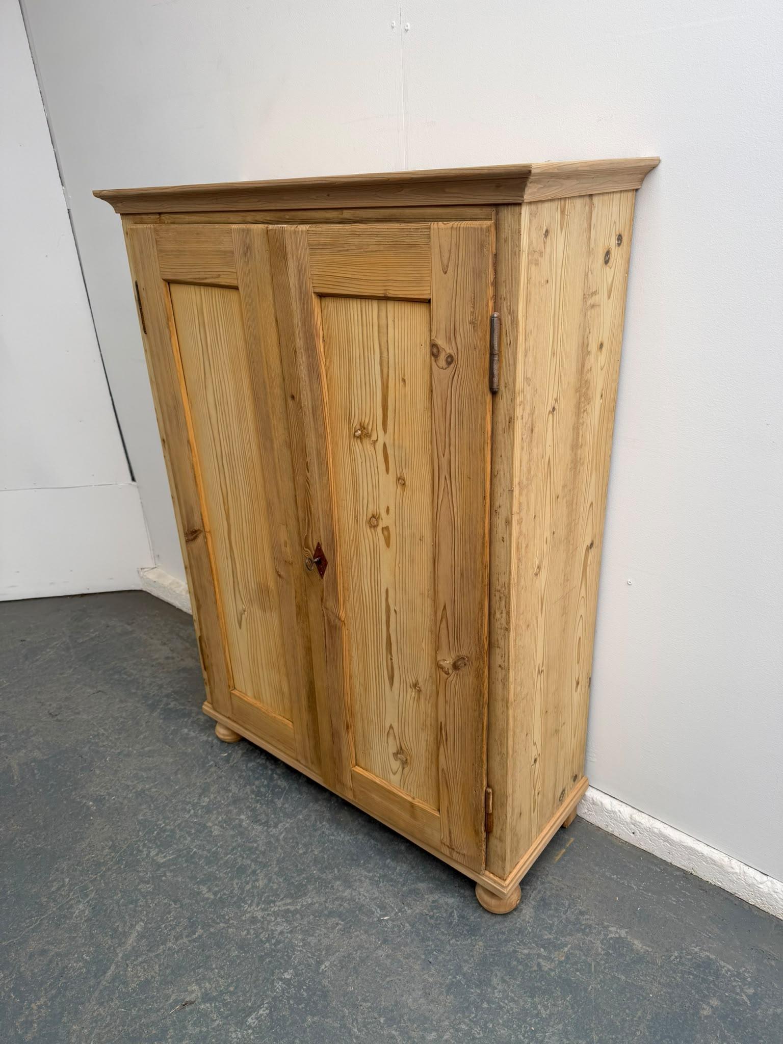 Mint Clean Antique Pine Victorian Shallow Storage Cupboard to wax / paint (1 of 8) Mint Clean Antique Pine Victorian Shallow Storage Cupboard to wax / paint (1 of 8)