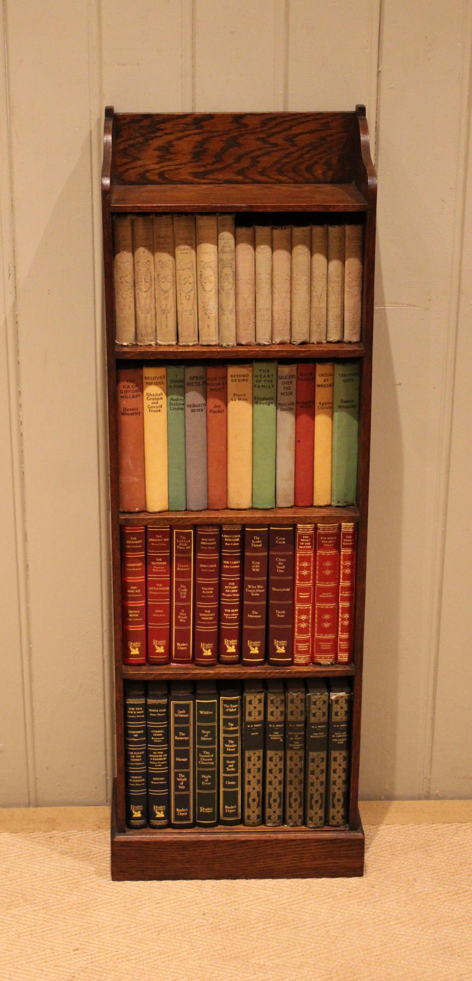 Slim Oak Open Bookcase (1 of 13) Slim Oak Open Bookcase (1 of 13)