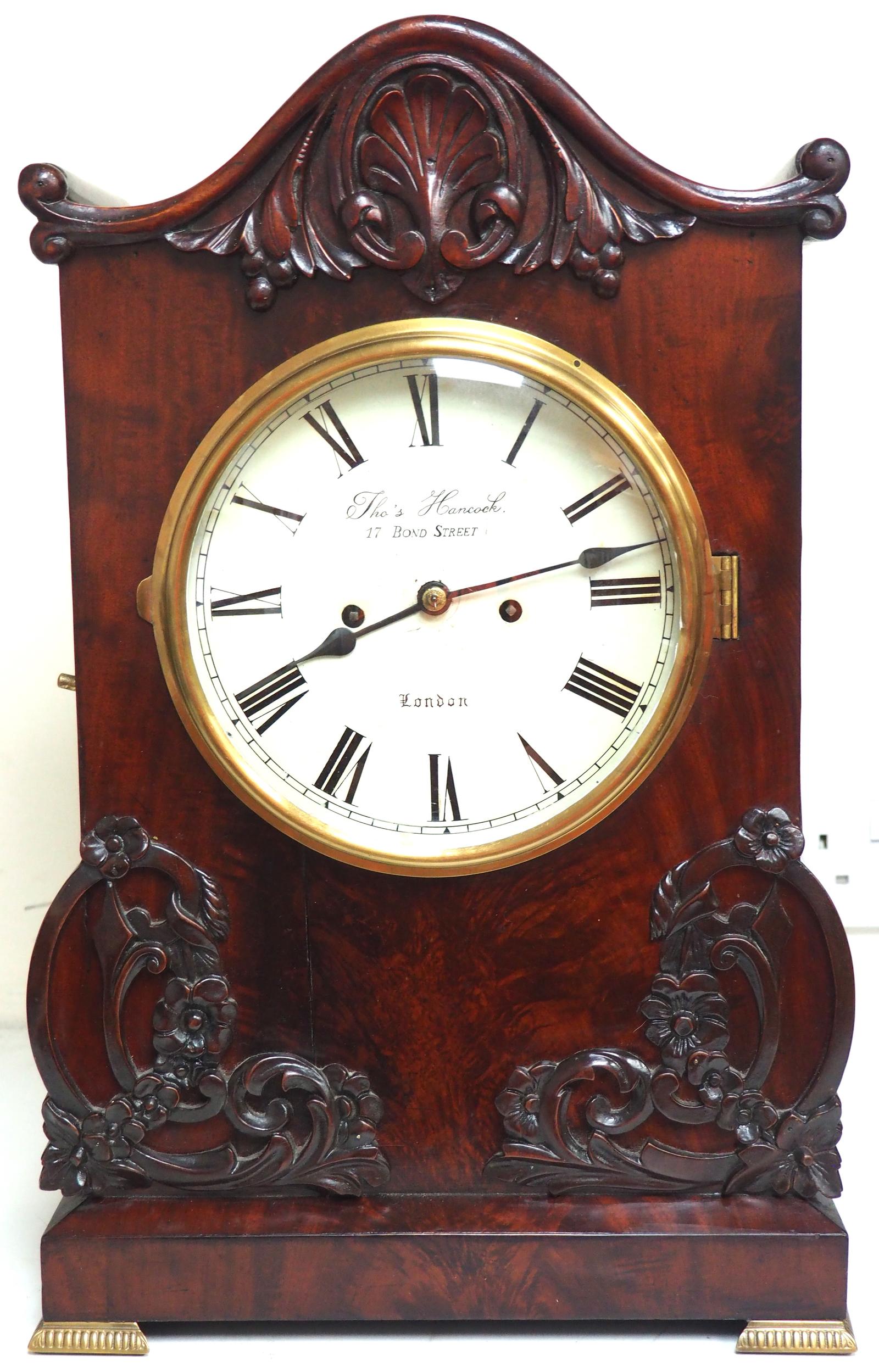 Antique English 8 Day Twin Fusee Bracket Clock 8-day Striking Double Fusee Mantel Clock (1 of 12)