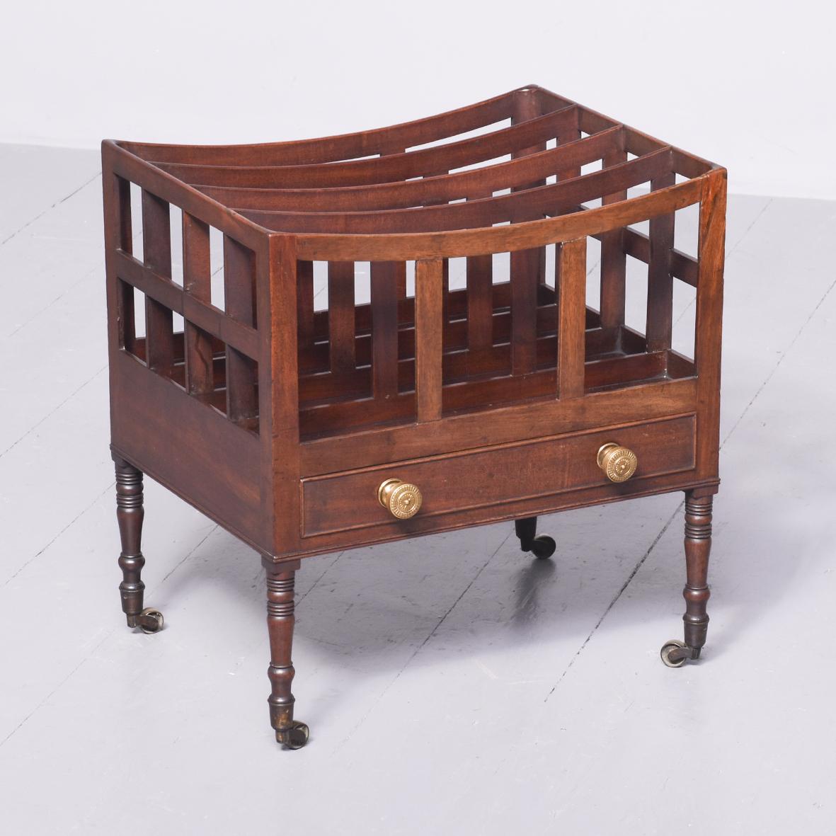 Very Fine George III Mahogany Canterbury in Original Condition with Lovely Colour & Patina (1 of 7) Very Fine George III Mahogany Canterbury in Original Condition with Lovely Colour & Patina (1 of 7)