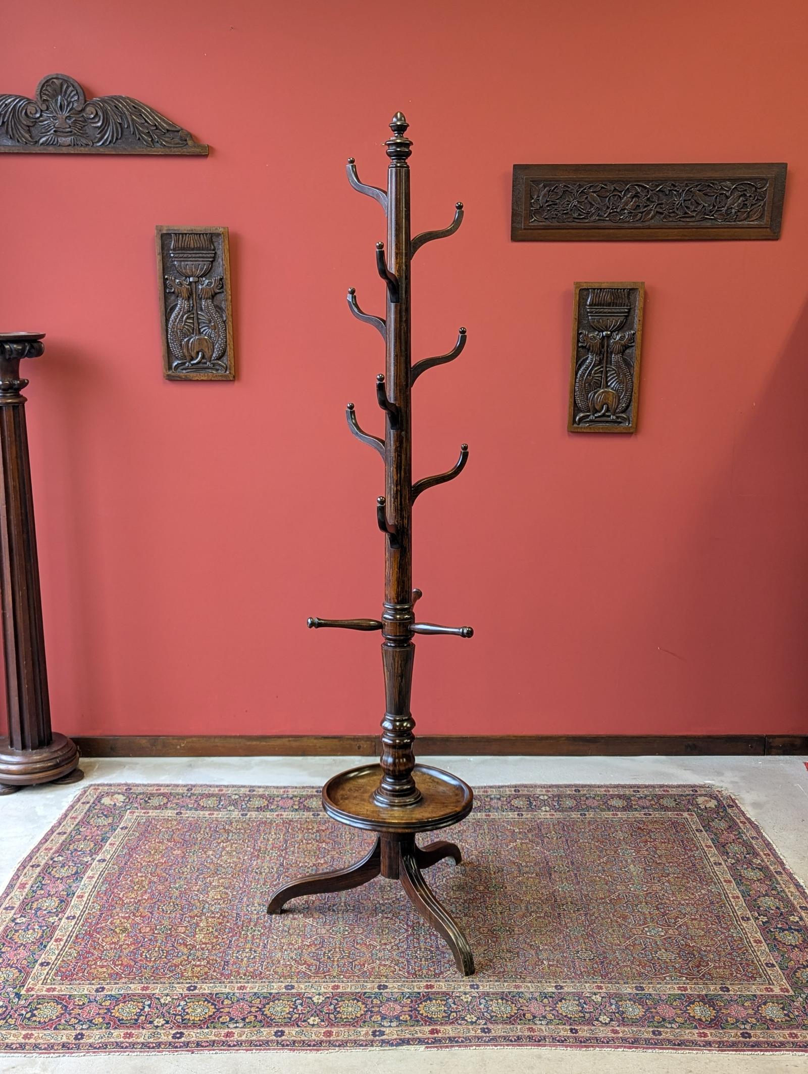 Antique Edwardian Regency Style Simulated Rosewood Hat Stand (1 of 10) Antique Edwardian Regency Style Simulated Rosewood Hat Stand (1 of 10)