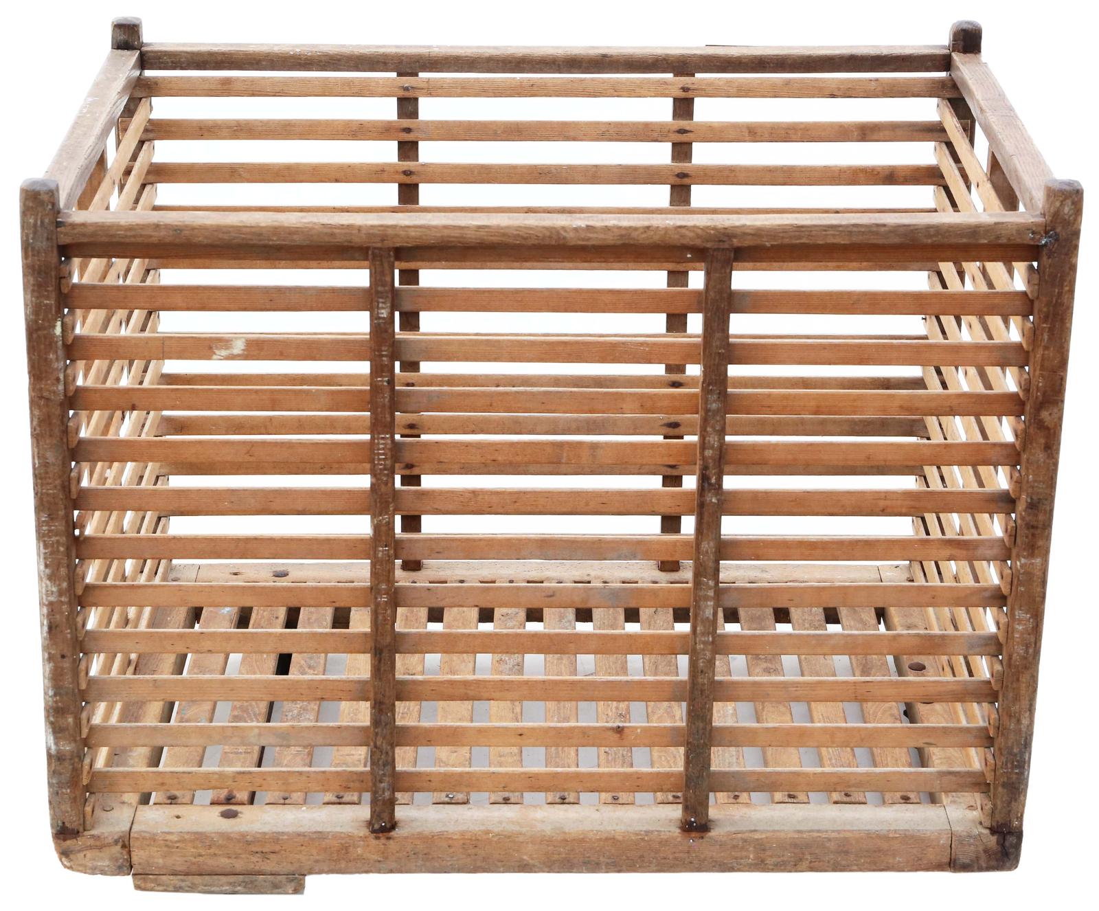 Vintage Very Large Strong Log or Storage Basket Boulangerie (1 of 5)