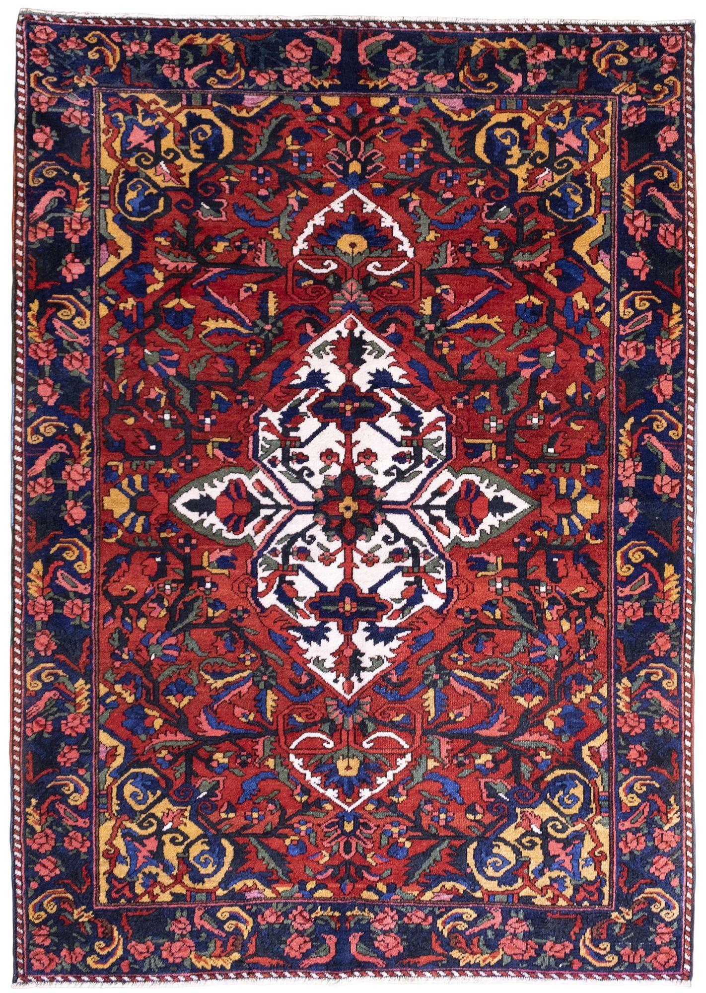 Antique Bakhtiar Rug 2.05m x 1.46m (1 of 13)
