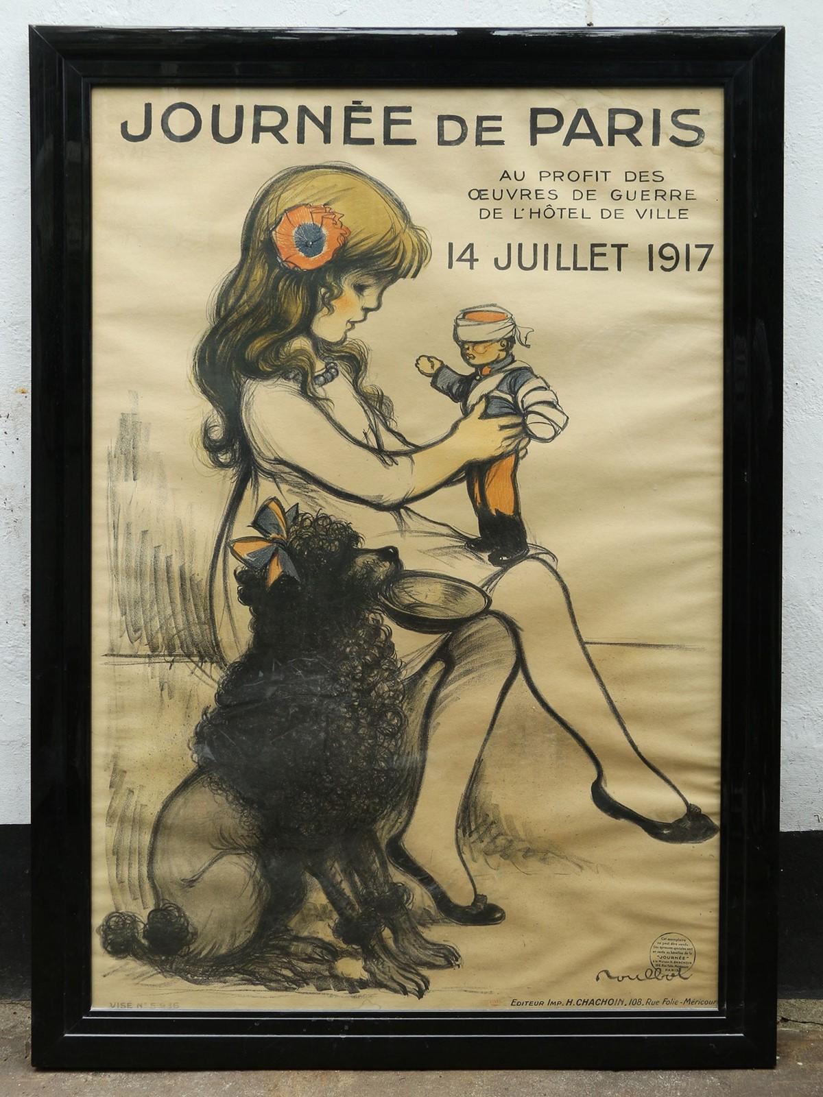 Famous World War 1 Framed Lithographic Poster From France (1 of 6)