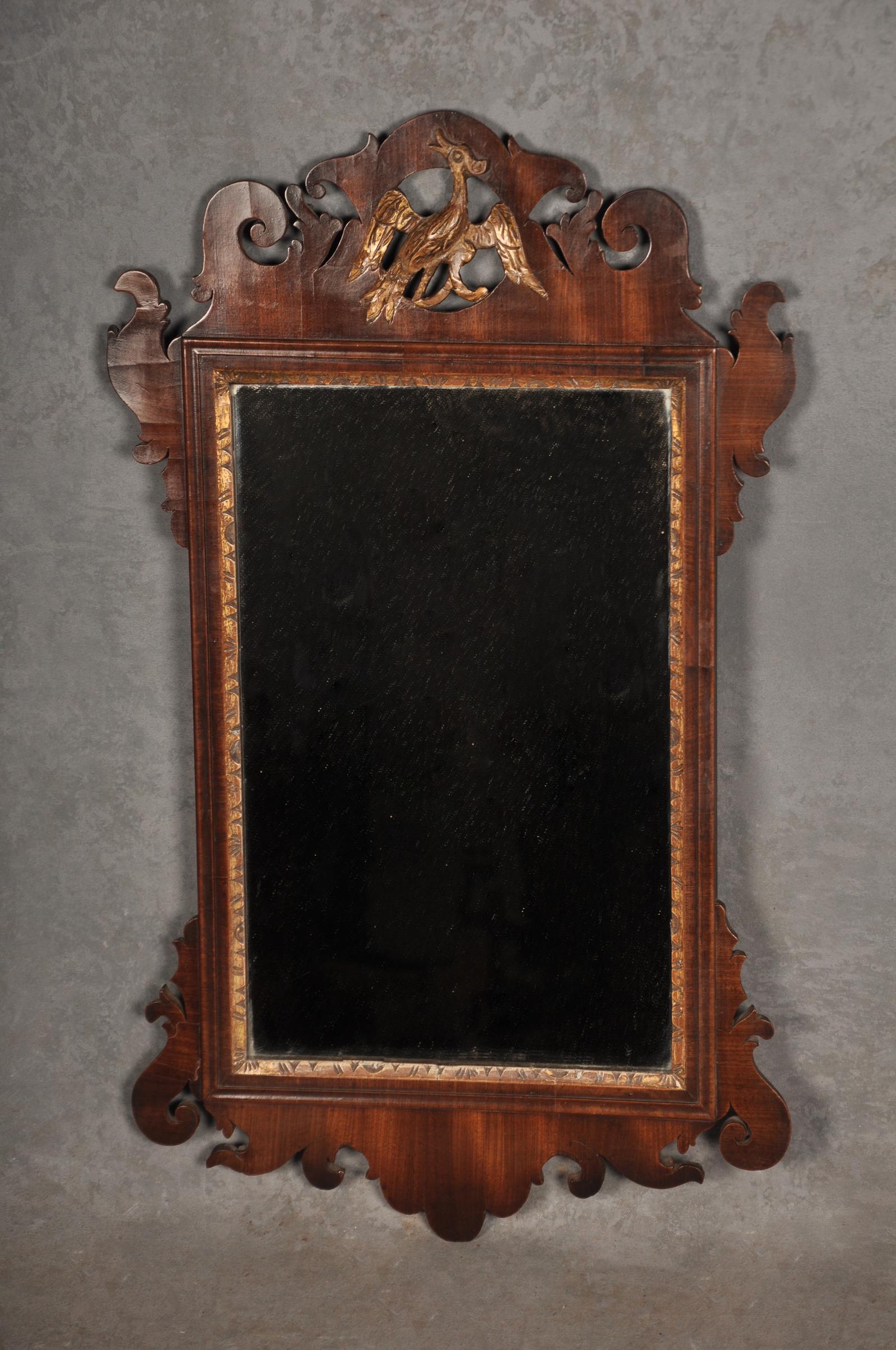 Fine 18th Century Mahogany Chippendale Mirror (1 of 4) Fine 18th Century Mahogany Chippendale Mirror (1 of 4)