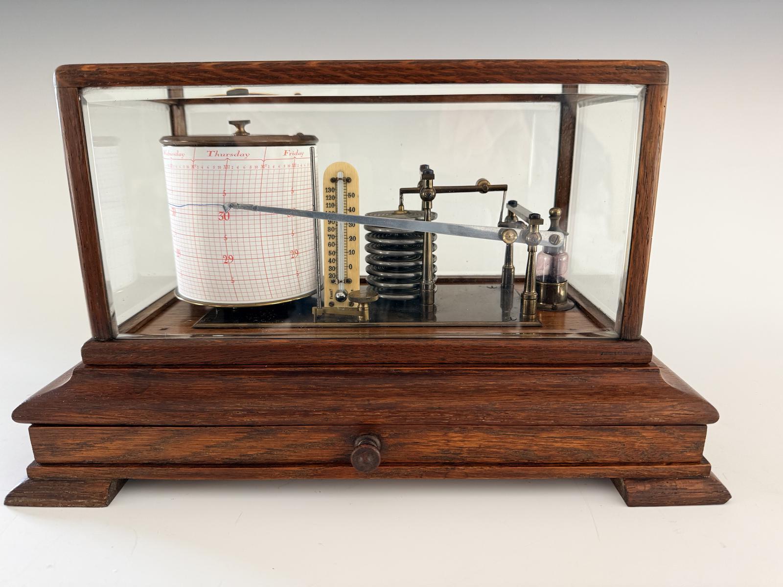 Barograph in Rich Oak 1920s (1 of 5) Barograph in Rich Oak 1920s (1 of 5)