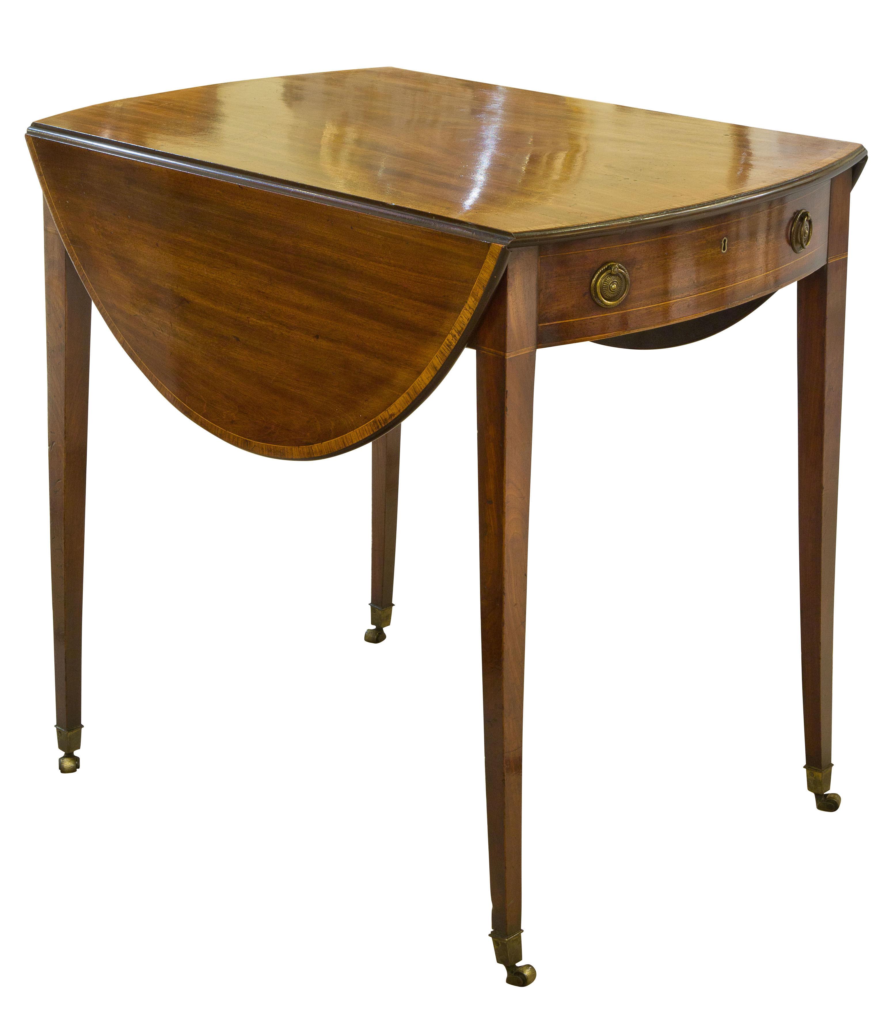 Geo III oval mahogany pembroke table (1 of 1)