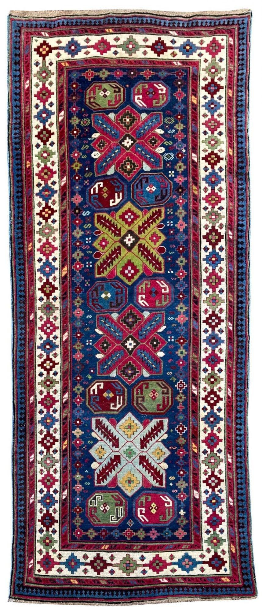 Antique Caucasian Talish Long Rug 2.97m X 1.22m (1 of 16)