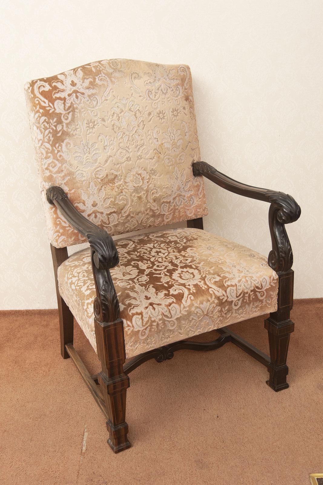 Antique Padauk Wood Armchair (1 of 7)