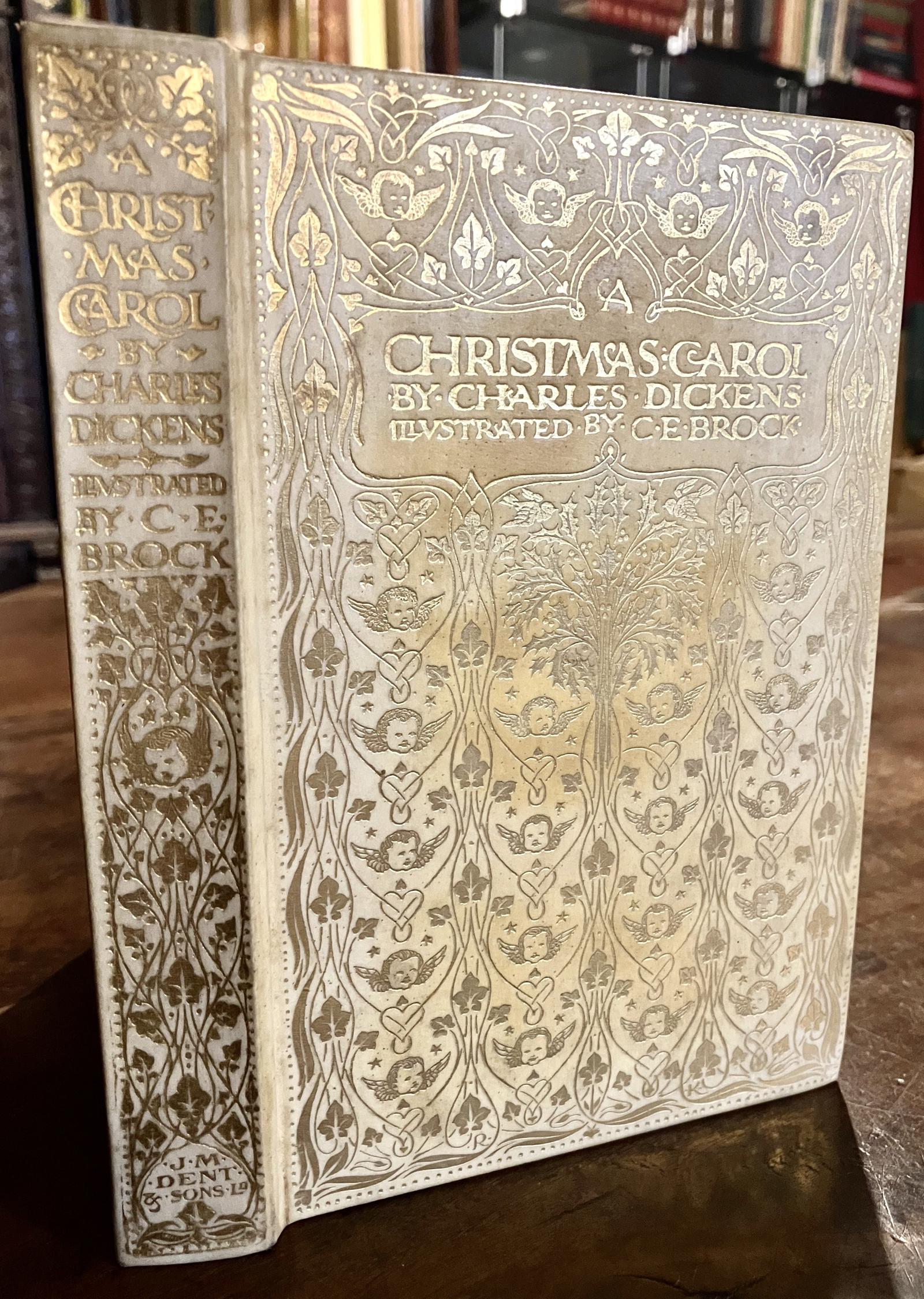 1911 A Christmas Carol by Charles Dickens Deluxe Edition in Vellum Illustrated (1 of 3)
