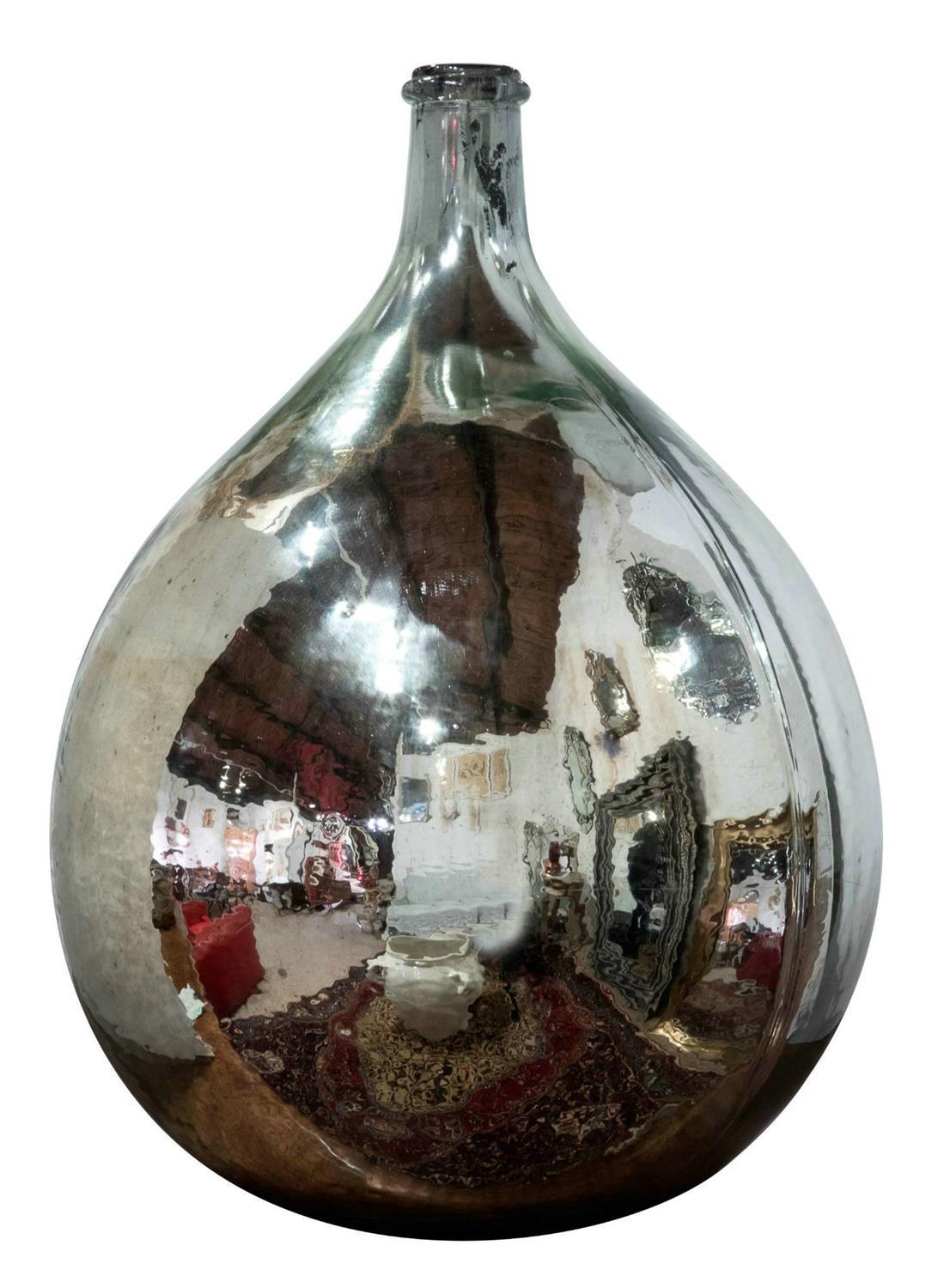 Antique French Hand Silvered Carbouy (1 of 1) Antique French Hand Silvered Carbouy (1 of 1)