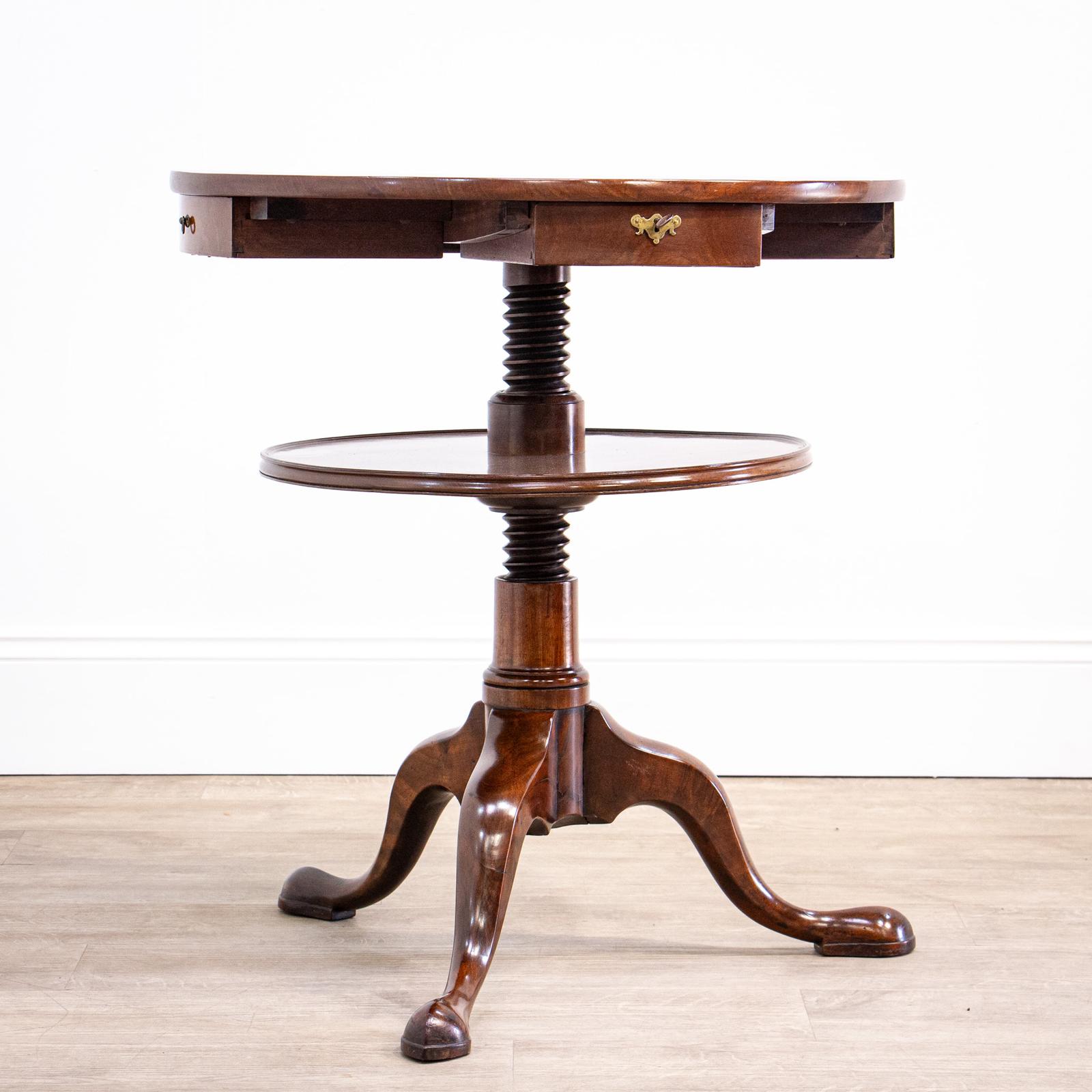 George III Tripod Games / Occasional Table with Screw (1 of 9) George III Tripod Games / Occasional Table with Screw (1 of 9)