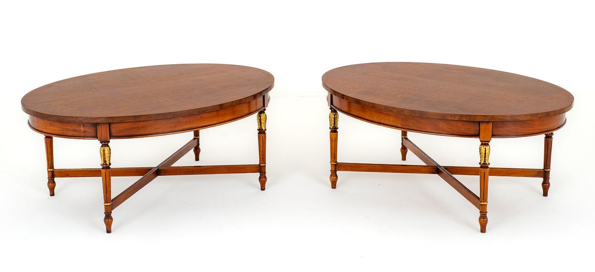 Matching Pair of Walnut Coffee Tables (1 of 5)