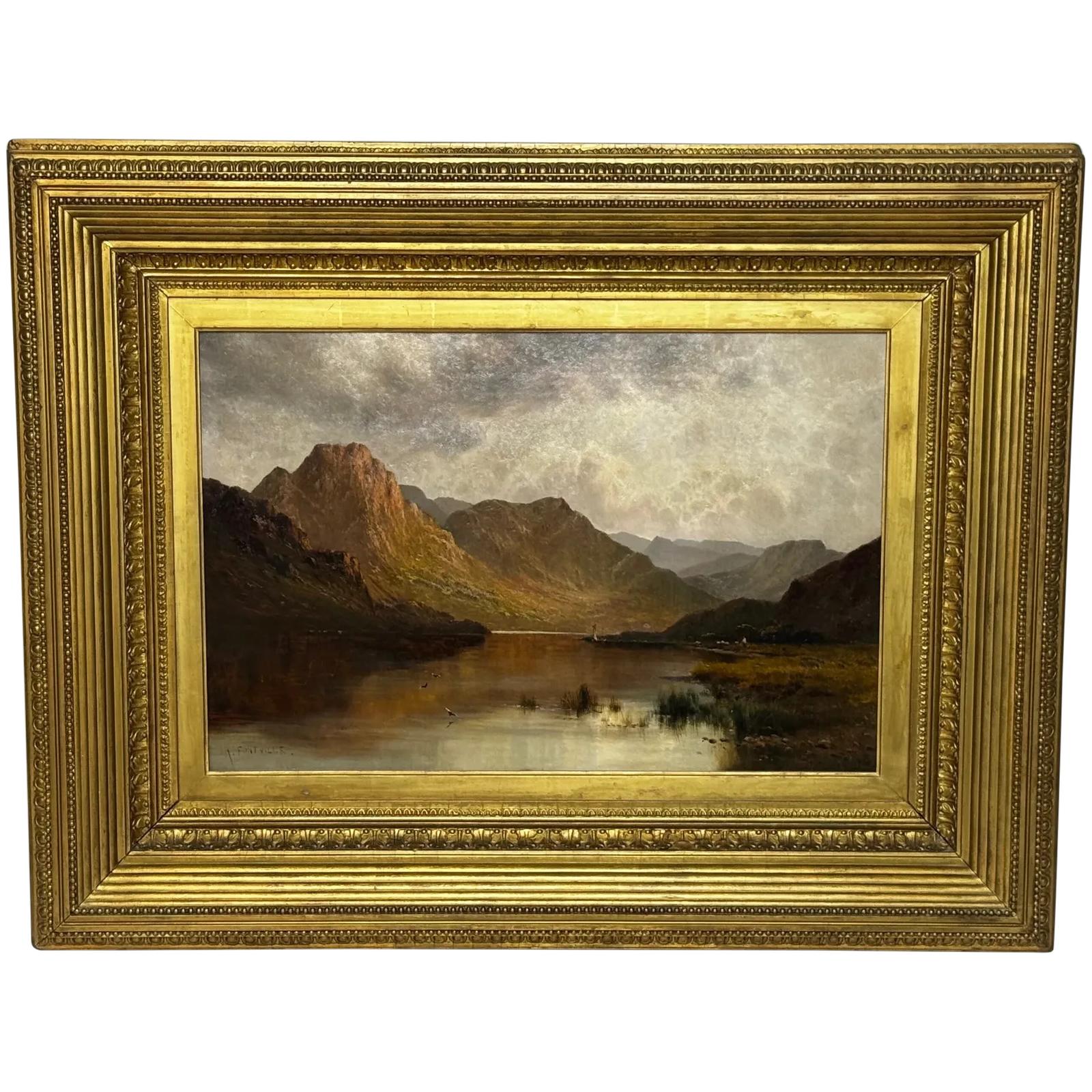 Oil Painting Lake District Windermere View From Bowness by Alfred de Breanski c.1920 (1 of 61)