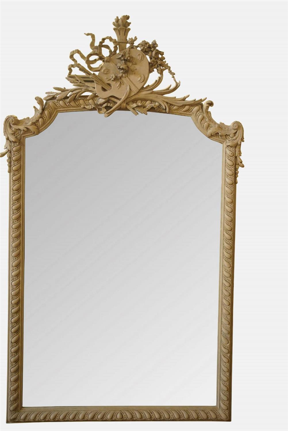 Crested Antique French Mirror c.1870 (1 of 1) Crested Antique French Mirror c.1870 (1 of 1)