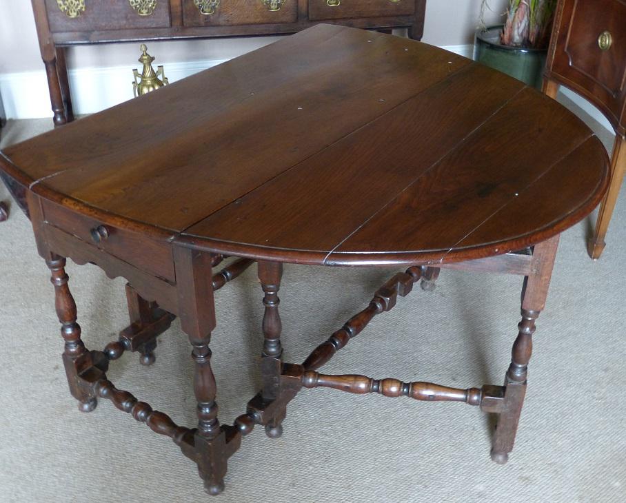 19th Century Oak Gateleg Table (1 of 6)
