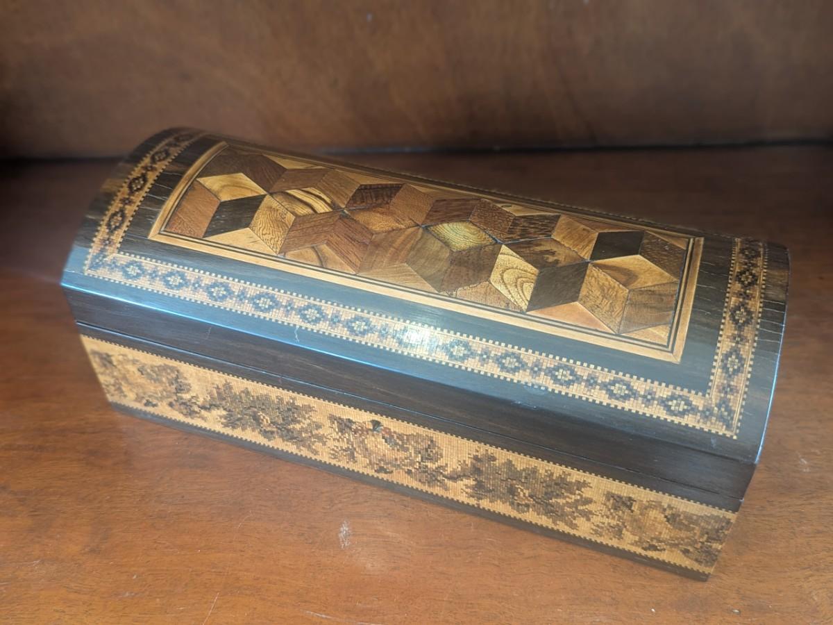 19th Century Tunbridge Ware Dome Top Box (1 of 6) 19th Century Tunbridge Ware Dome Top Box (1 of 6)