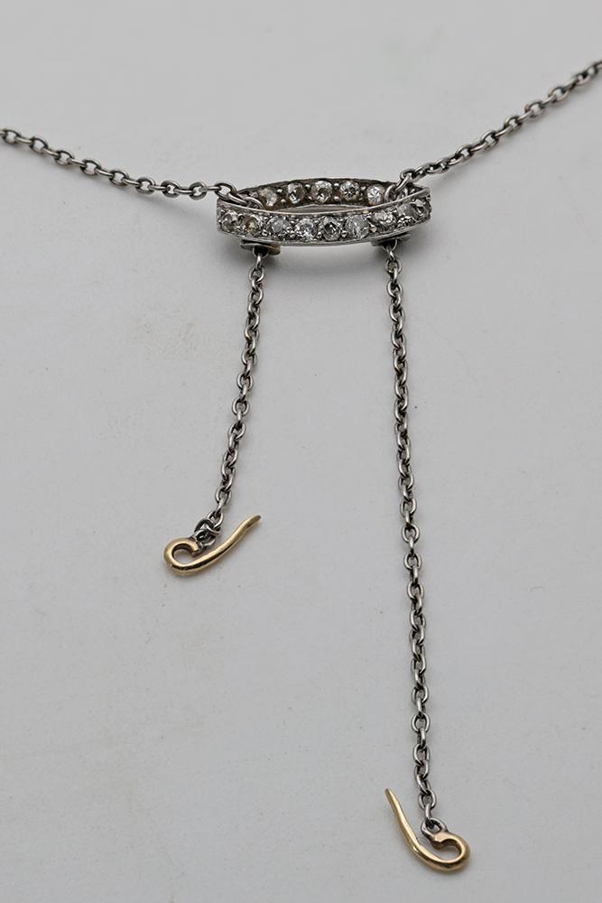 Art Deco Platinum & Diamond Lariat Necklace (1 of 2) Art Deco Platinum & Diamond Lariat Necklace (1 of 2)