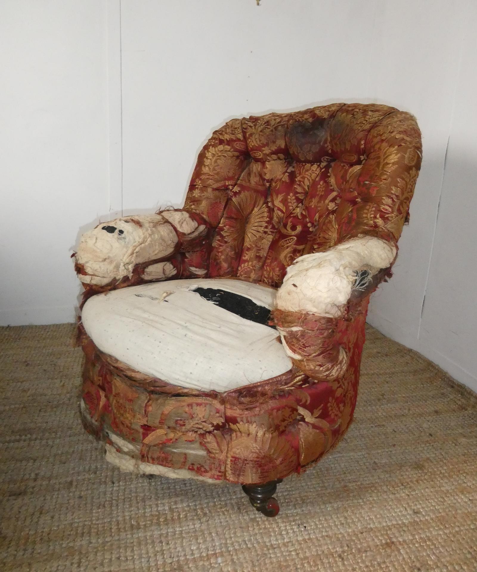 Comfortable 19th Century Armchair (1 of 7)