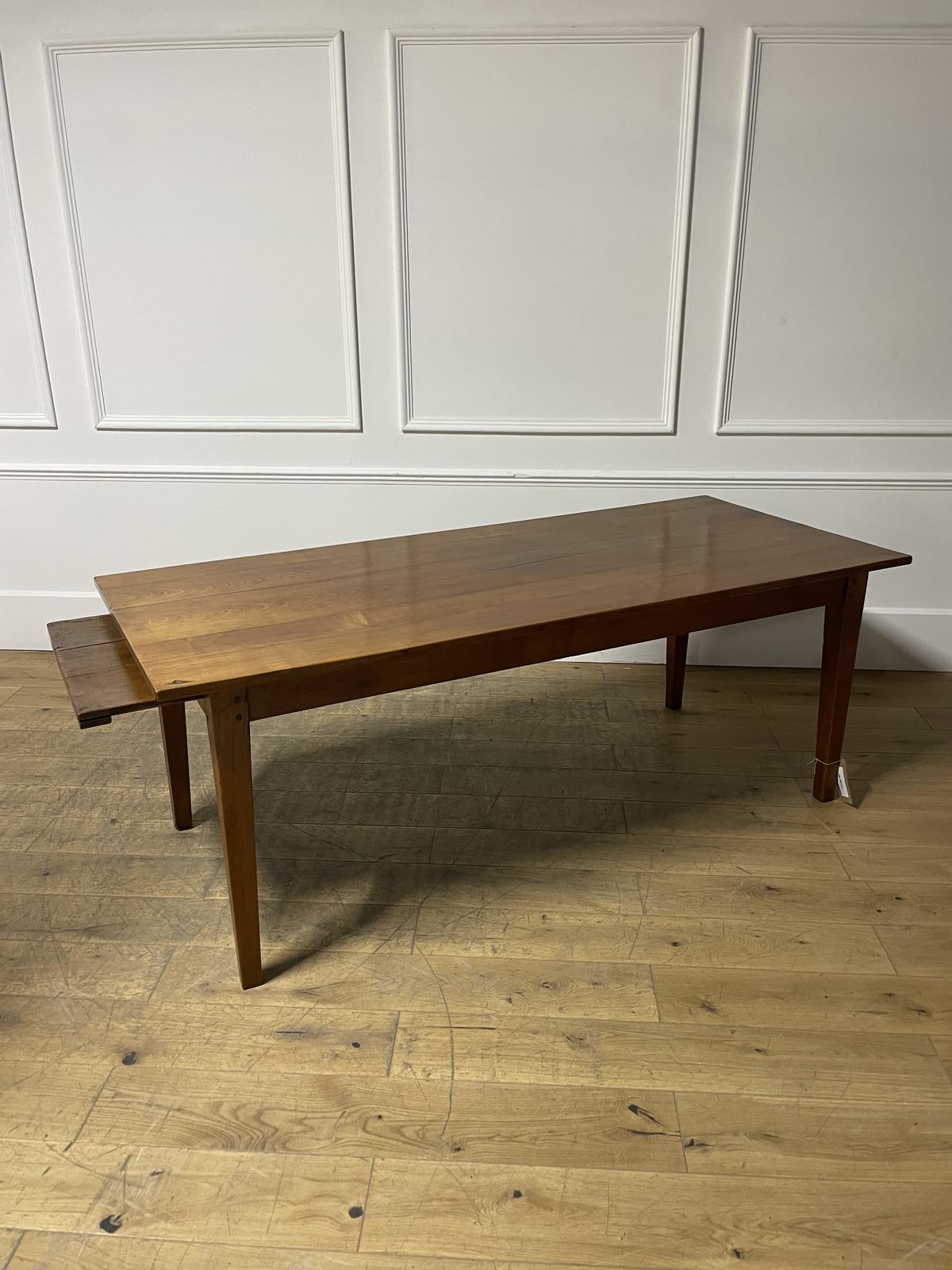 Cherry Wood Farm Table 2m with Bread Slide (1 of 11)