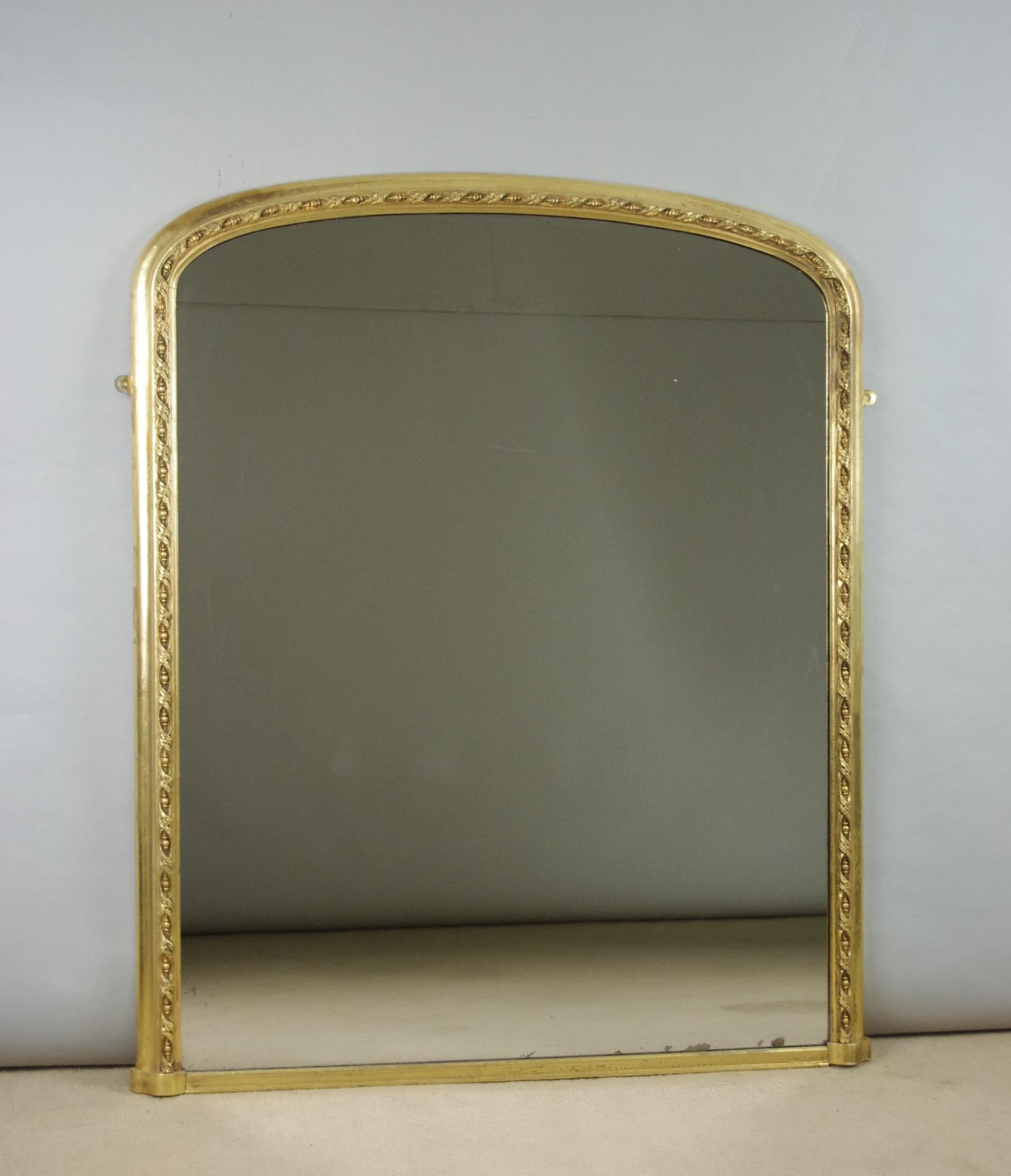 Victorian Gilt Arch Top Overmantle Mirror (1 of 10)