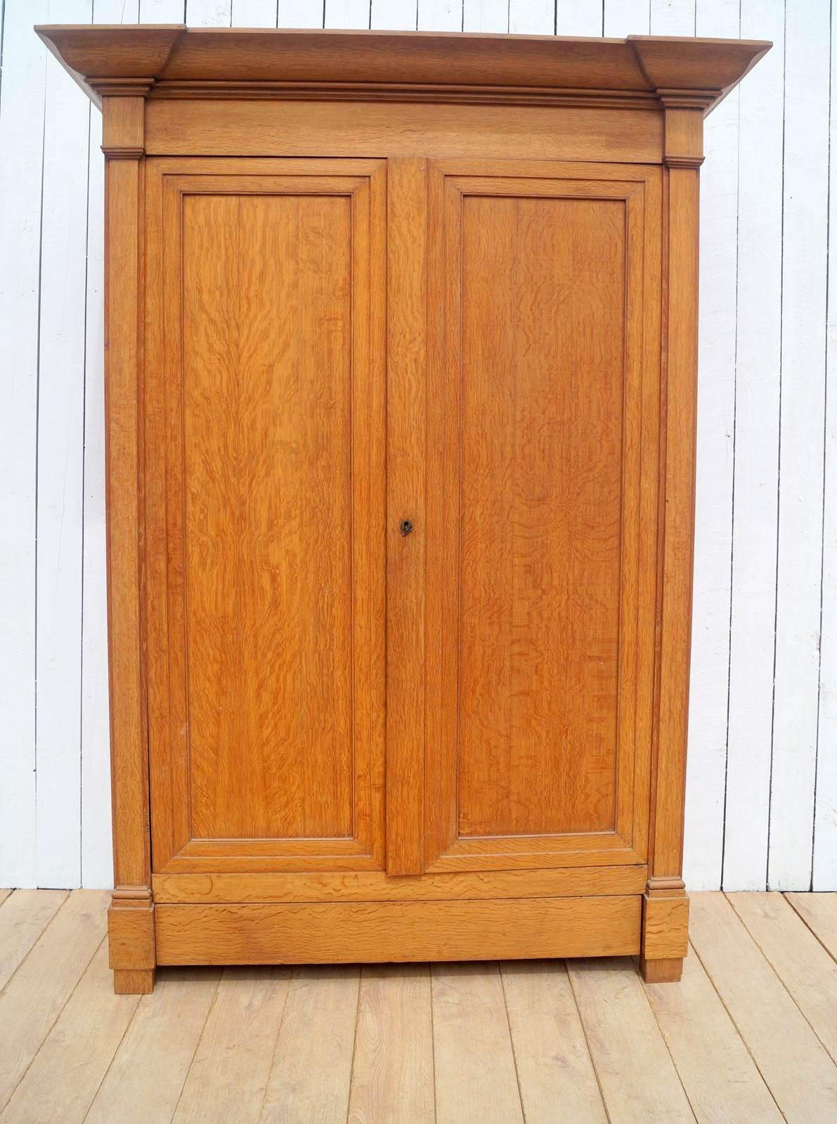 Large 19th Century Oak Armoire (1 of 8)