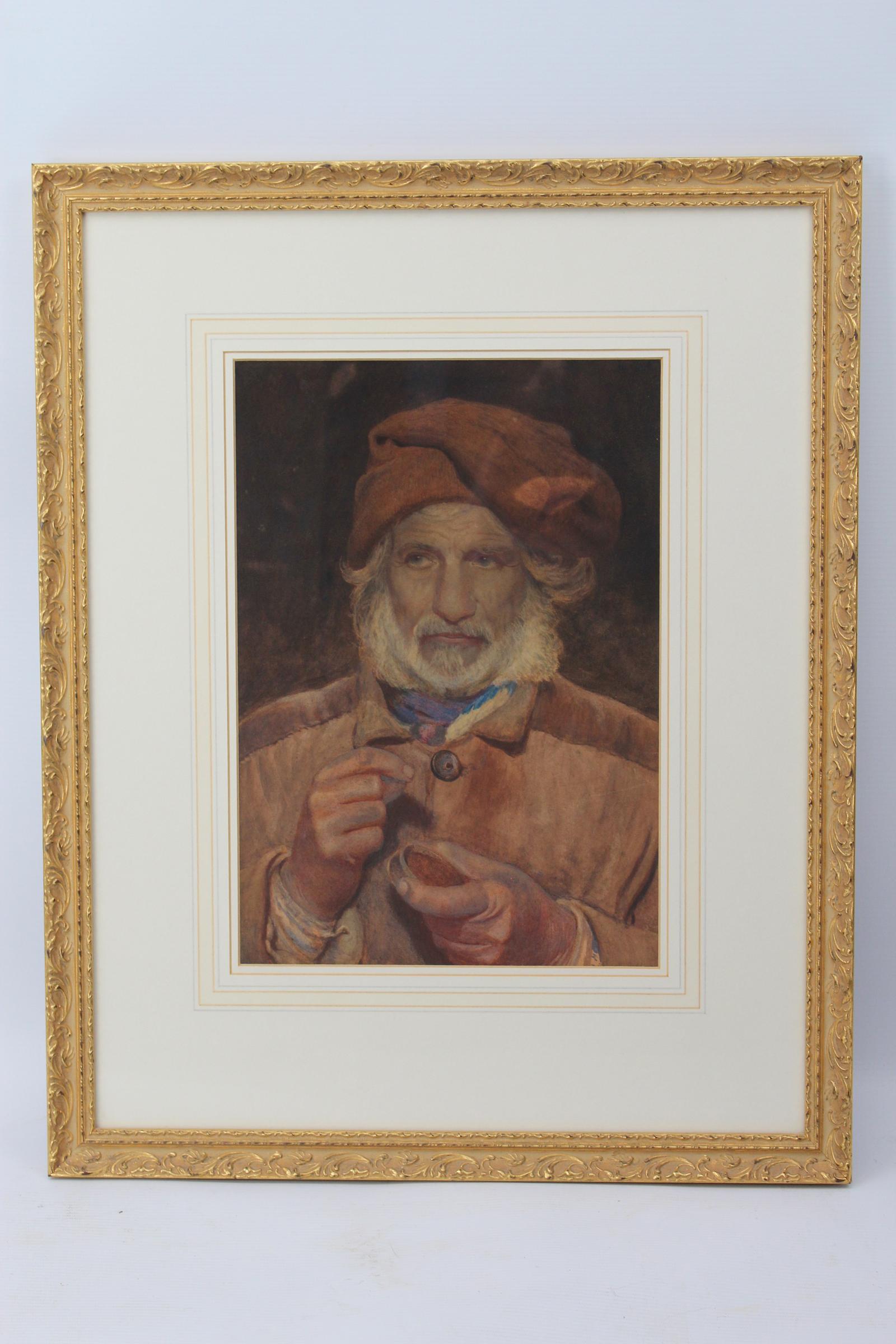 Antique Watercolour Neapolitan Fisherman (1 of 13)