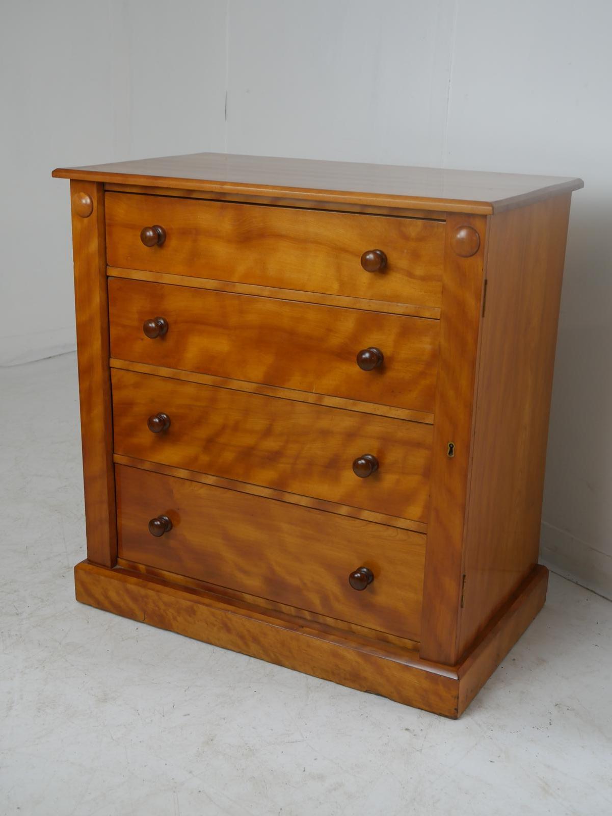 Scottish Satin Birch Chest of Drawers (1 of 8)