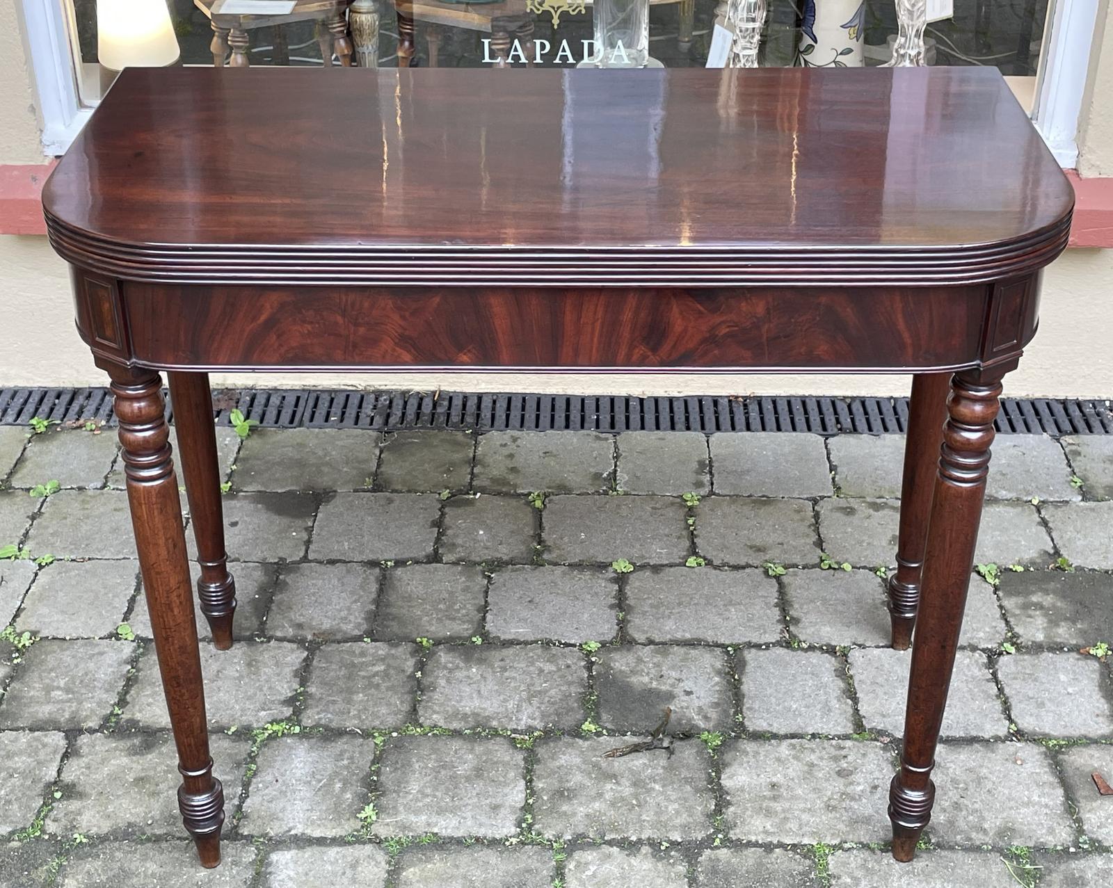 Late Regency Flame Mahogany Tea Table (1 of 7) Late Regency Flame Mahogany Tea Table (1 of 7)