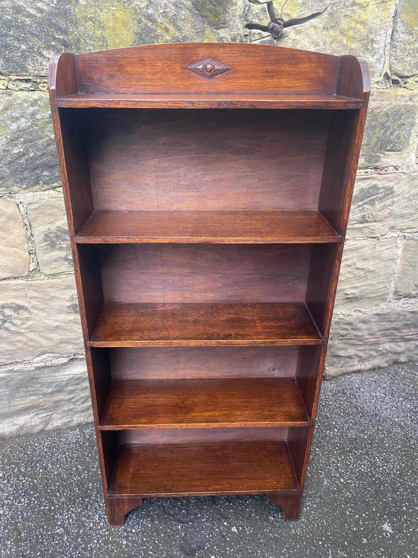Antique Oak Open Bookcase Bookshelves (1 of 8) Antique Oak Open Bookcase Bookshelves (1 of 8)