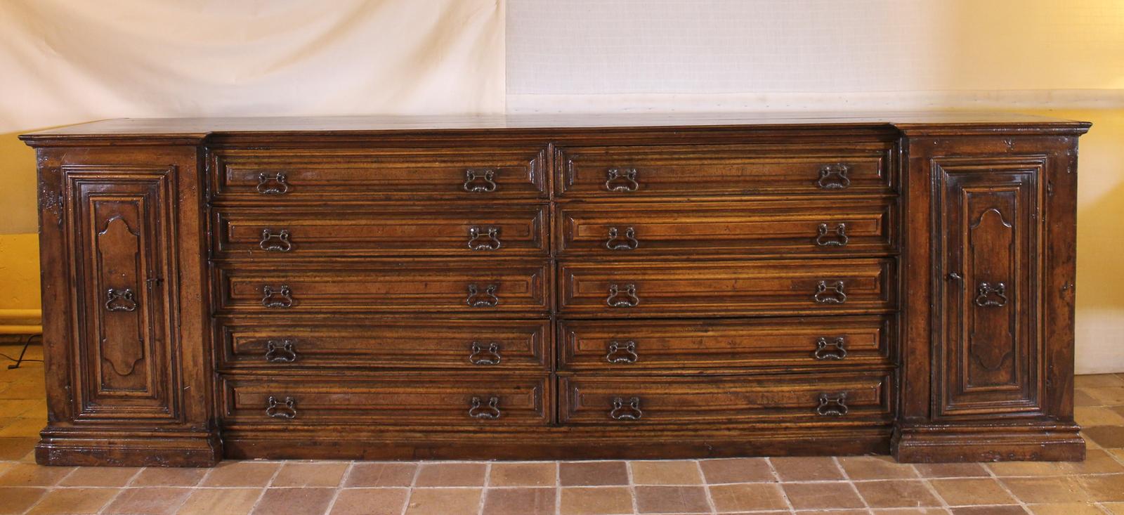 Italian Renaissance Sacristy Buffet / Credenza in Walnut (1 of 12)