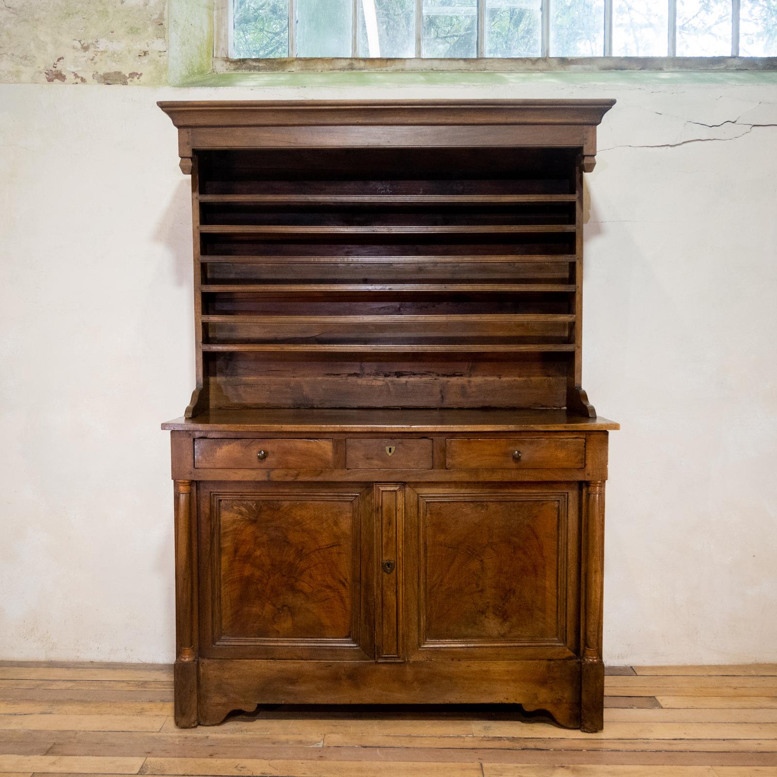 18th Century Empire French Farmhouse Walnut Kitchen Dresser (1 of 16)