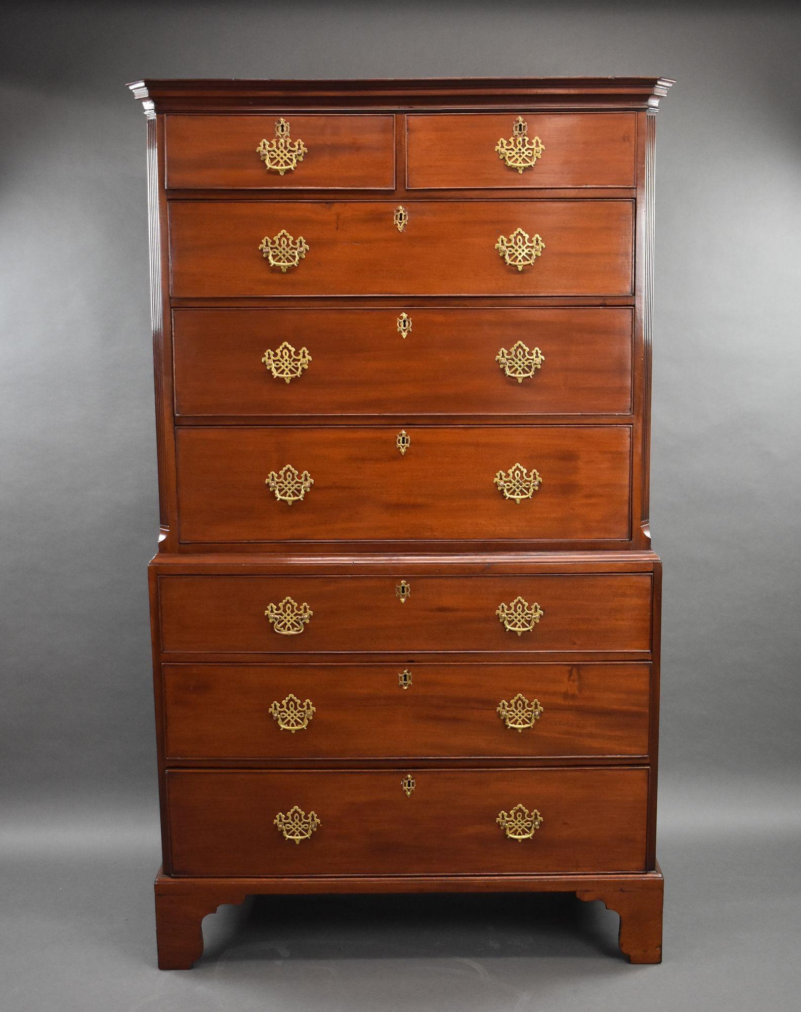 George III Mahogany Chest on Chest (1 of 8)