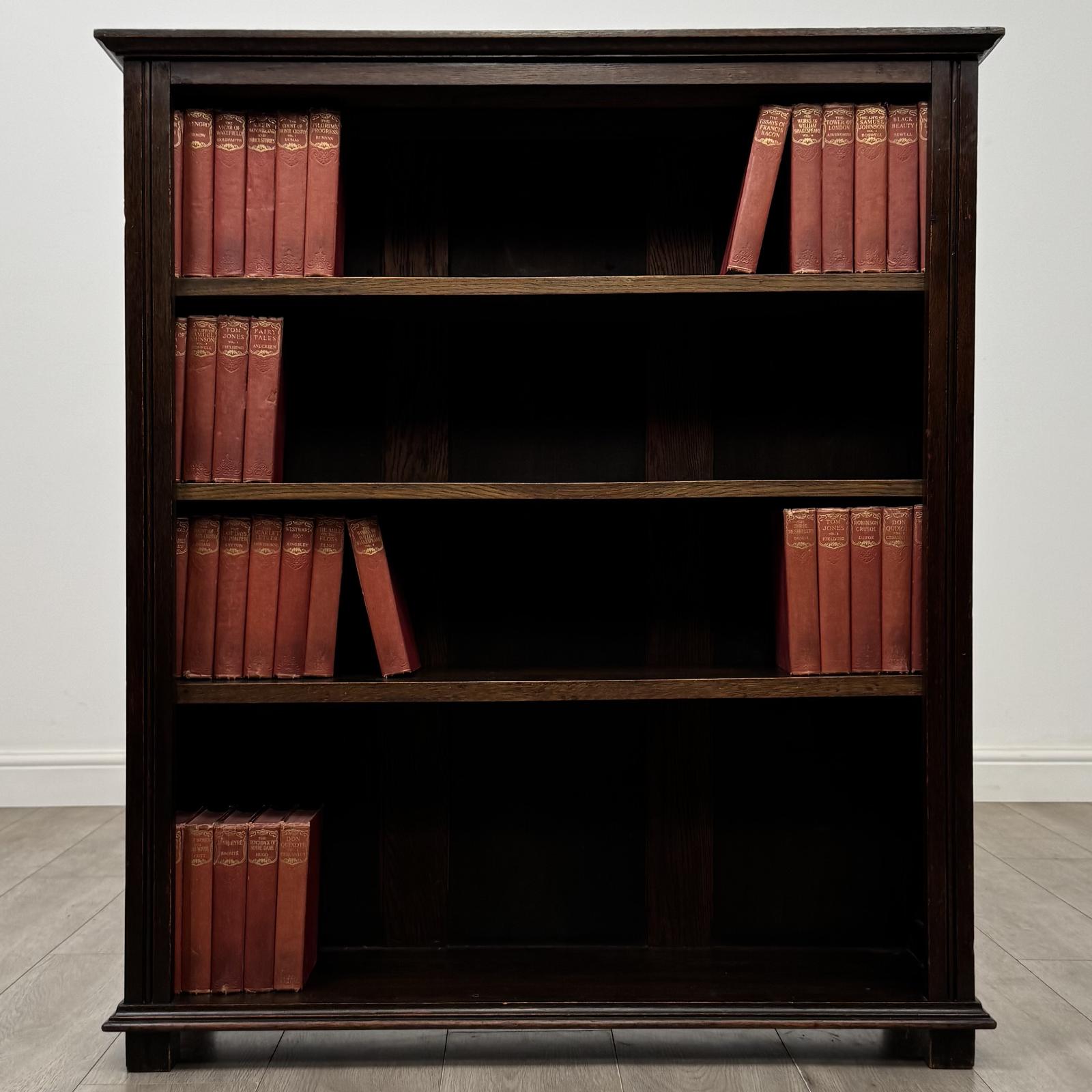 Antique 20th Century Edwardian Open Bookcase in Oak (1 of 10) Antique 20th Century Edwardian Open Bookcase in Oak (1 of 10)
