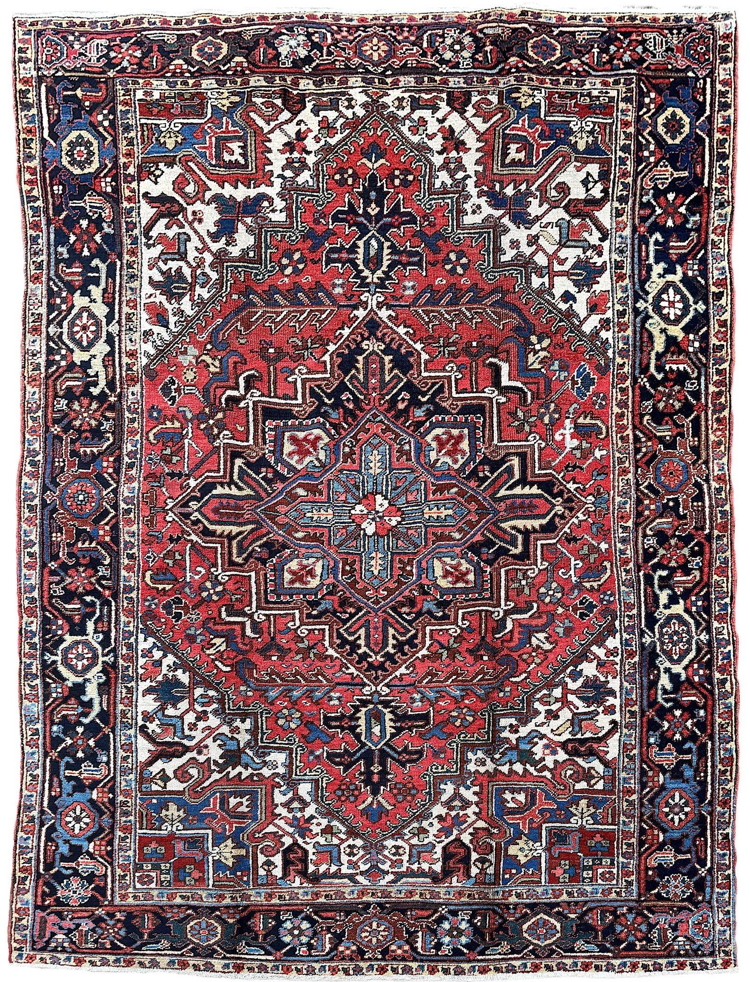 Antique Heriz Carpet 2.88m x 2.10m (1 of 19) Antique Heriz Carpet 2.88m x 2.10m (1 of 19)