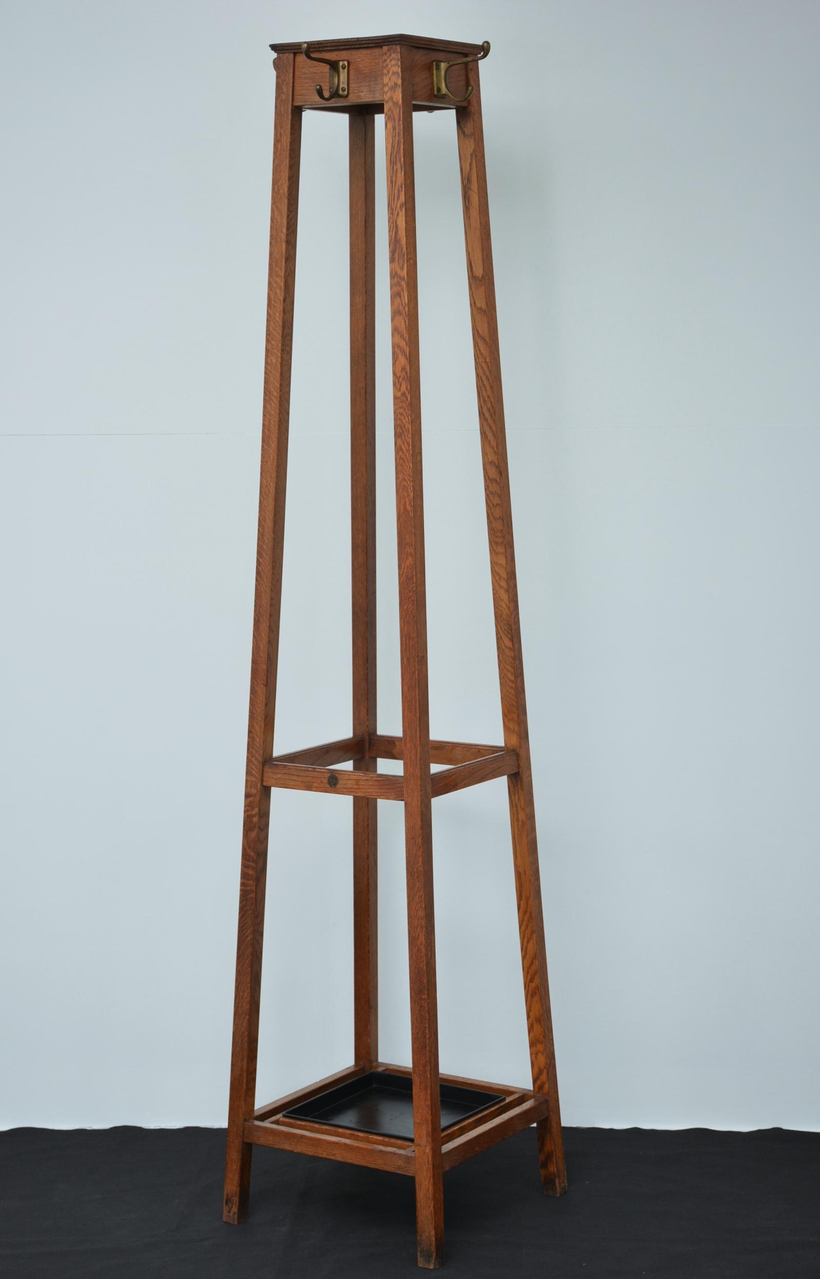English Industrial Style Solid Oak Coat Stand by Astrola (1 of 15) English Industrial Style Solid Oak Coat Stand by Astrola (1 of 15)