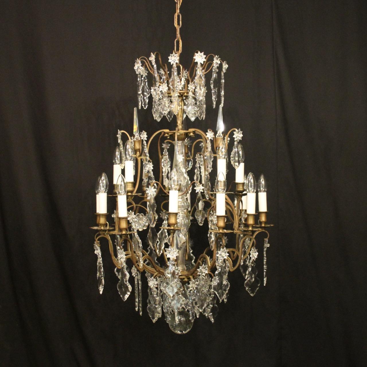 French Bronze 18 Light Antique Chandelier (1 of 10)