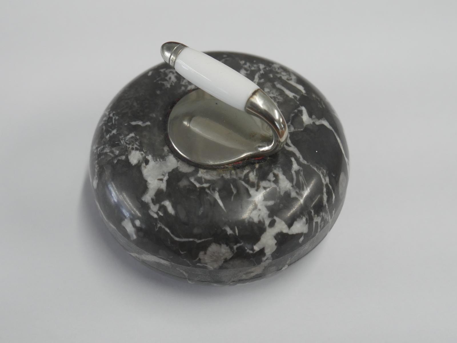Small Novelty Curling Stone Paperweight (1 of 7) Small Novelty Curling Stone Paperweight (1 of 7)