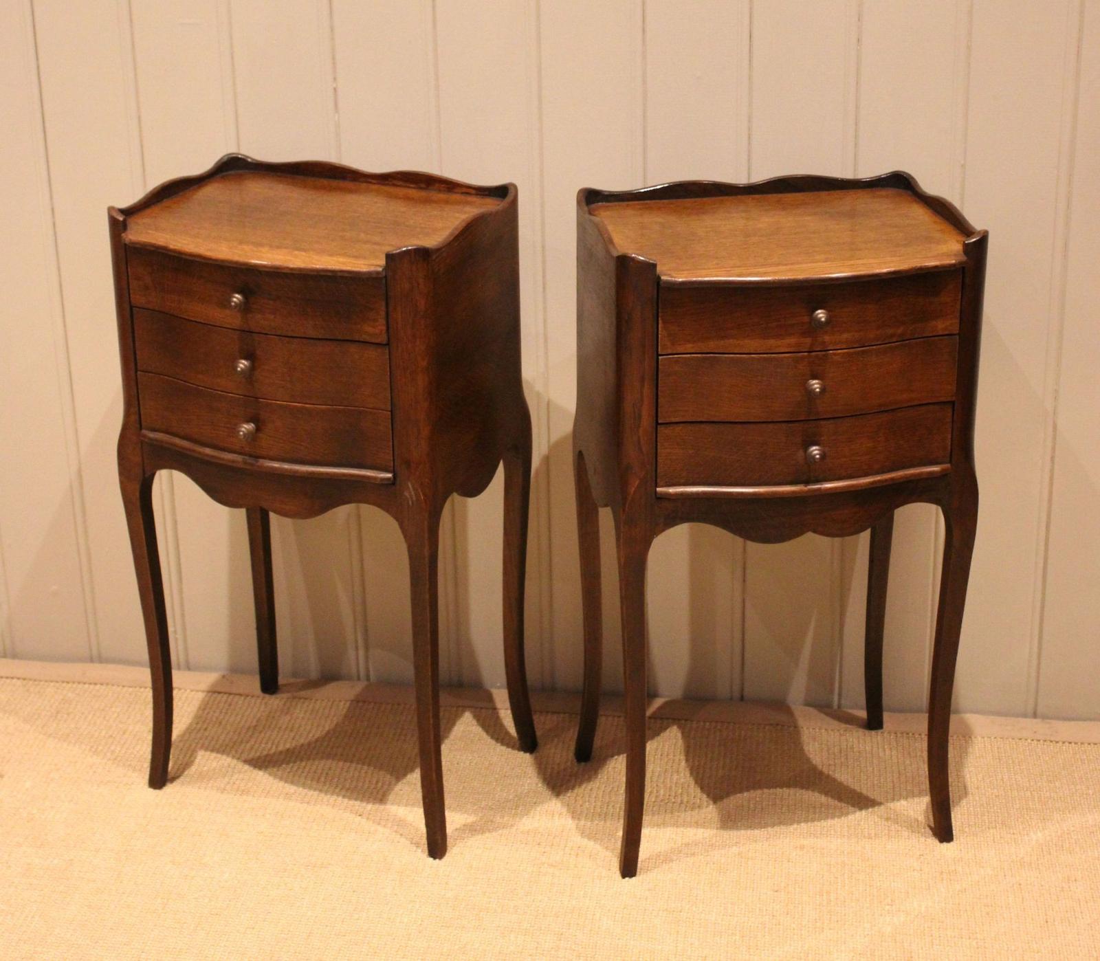 Pair Of French Oak Bedside Cabinets (1 of 12)