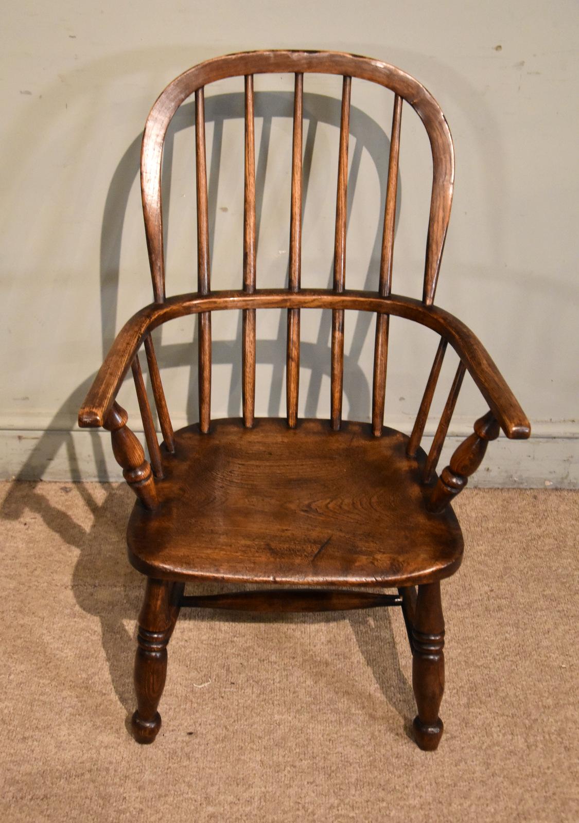 19th Century Child's Windsor Armchair (1 of 6) 19th Century Child's Windsor Armchair (1 of 6)