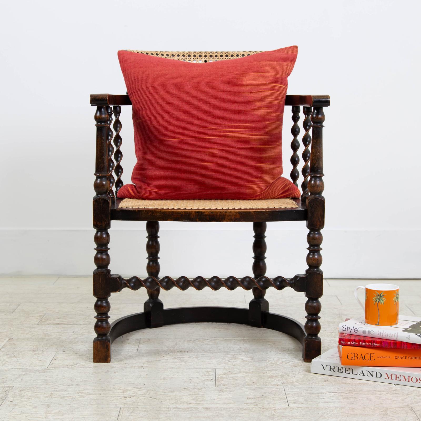 Handsome Oak & Cane Occasional Chair c.1920 (1 of 15) Handsome Oak & Cane Occasional Chair c.1920 (1 of 15)