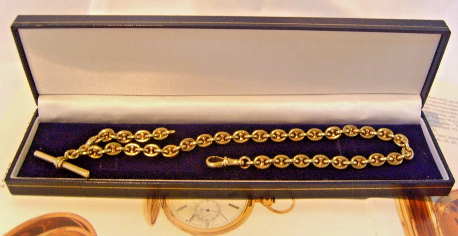 Pocket Watch Chain Victorian Large Brass Mariner Link Albert 1880s Antique 38.9g (1 of 15) Pocket Watch Chain Victorian Large Brass Mariner Link Albert 1880s Antique 38.9g (1 of 15)