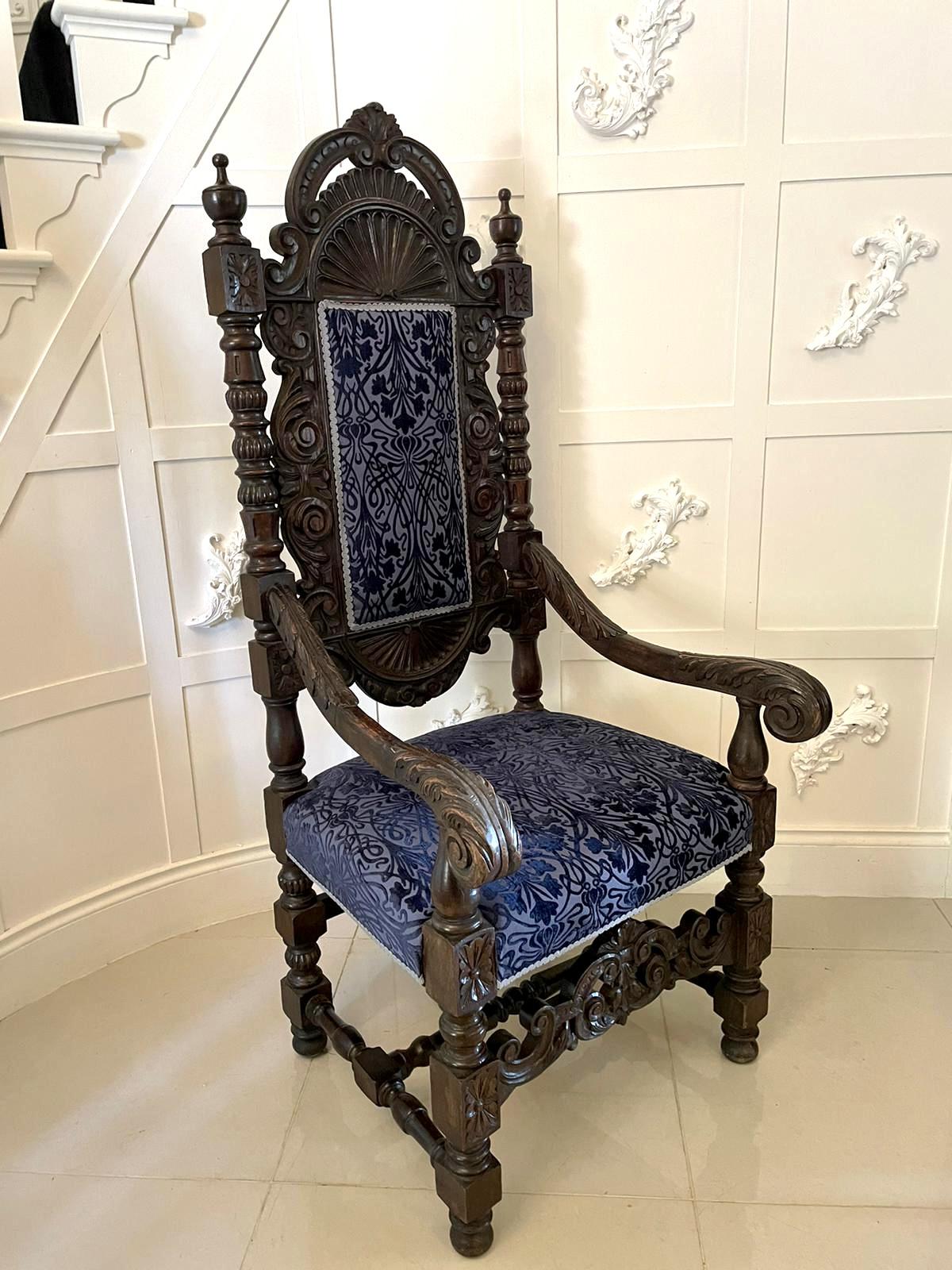 Large Outstanding Antique Victorian Quality Carved Oak Throne Armchair (1 of 23) Large Outstanding Antique Victorian Quality Carved Oak Throne Armchair (1 of 23)