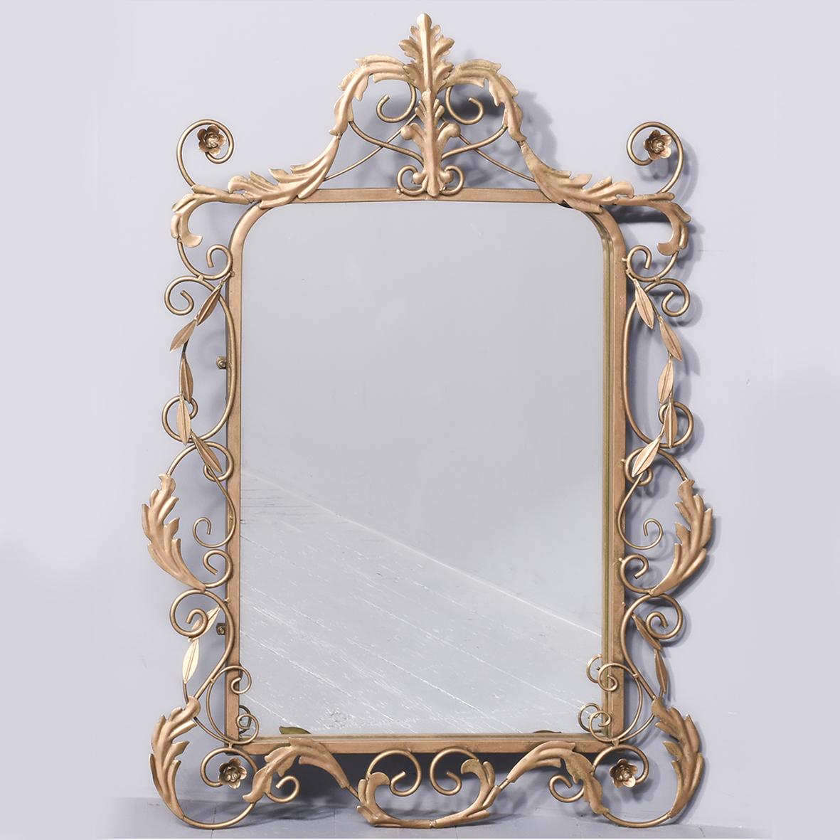 Gilded Metal Framed Mirror (1 of 7) Gilded Metal Framed Mirror (1 of 7)