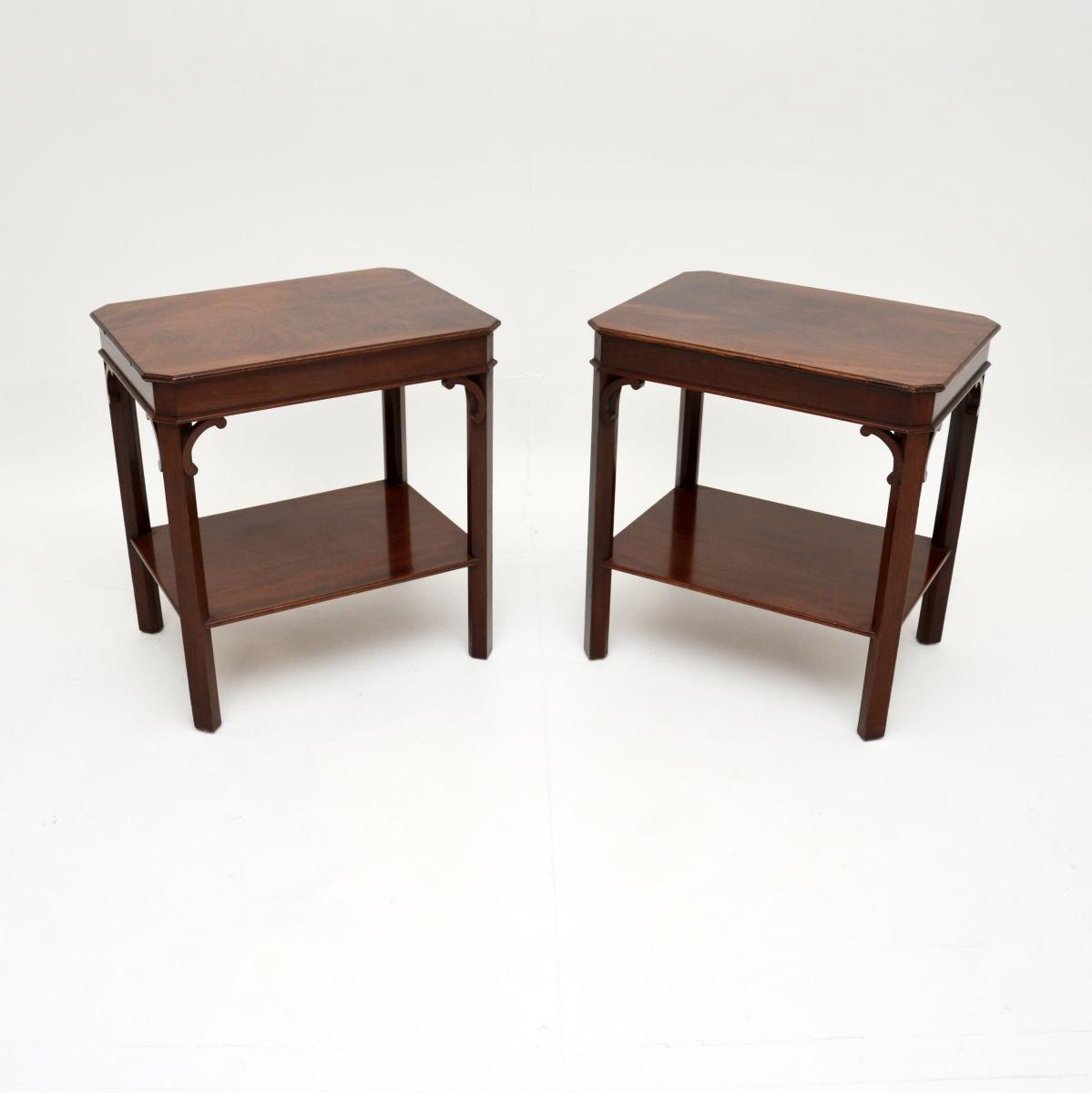 Pair of Mahogany Side Tables (1 of 7) Pair of Mahogany Side Tables (1 of 7)