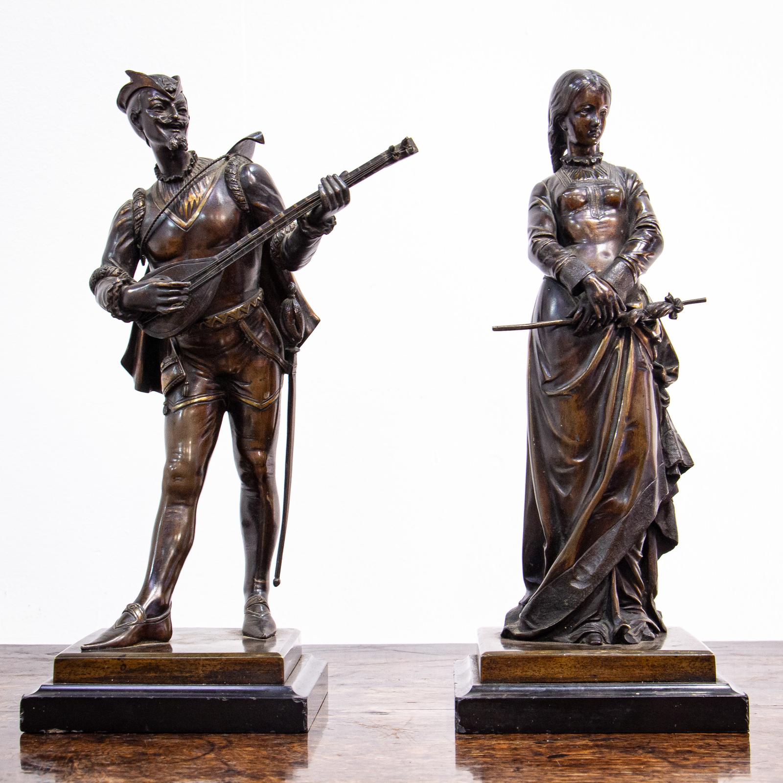 A Pair of Classical Bronze Figures (1 of 7)