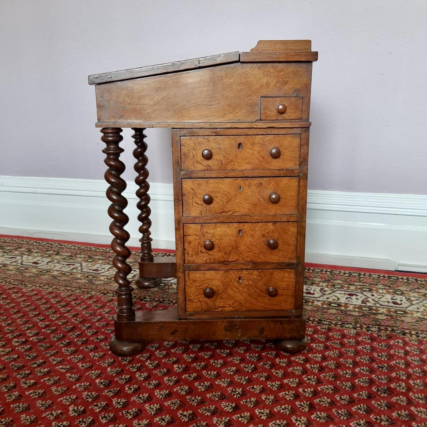 Unusual Victorian Pollard Oak Davenport (1 of 9)