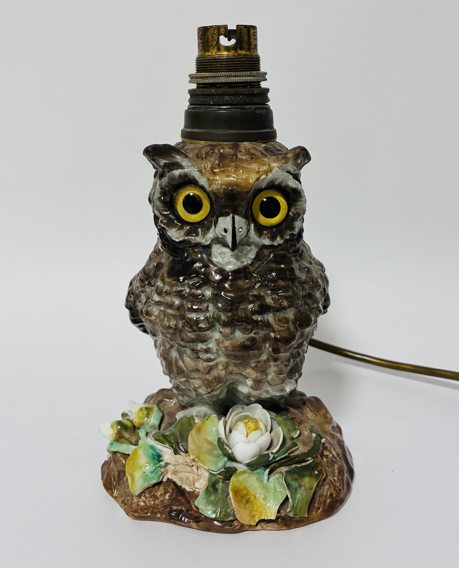 Victorian Ceramic Owl Lamp Base (1 of 11) Victorian Ceramic Owl Lamp Base (1 of 11)