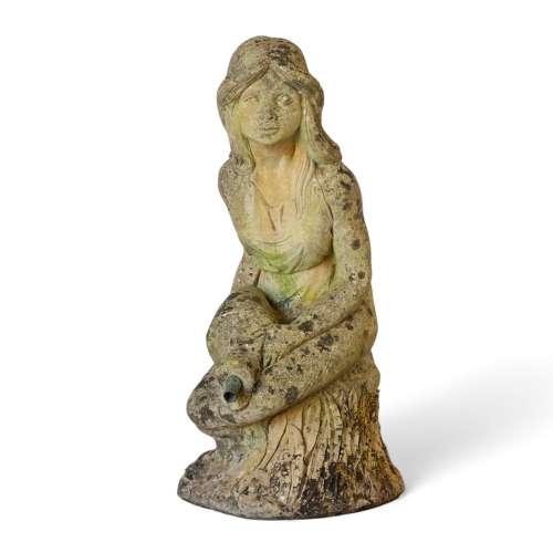 Vintage Water Maiden Fountain - Fabulous Cast Stone Artistry (1 of 10)